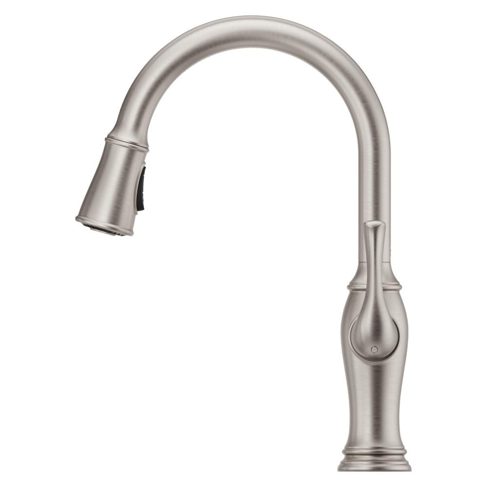 WMF-40D-116LSC - Stainless Steel Kitchen Sink Faucet Single Handle with  Side Sprayer & Deck 