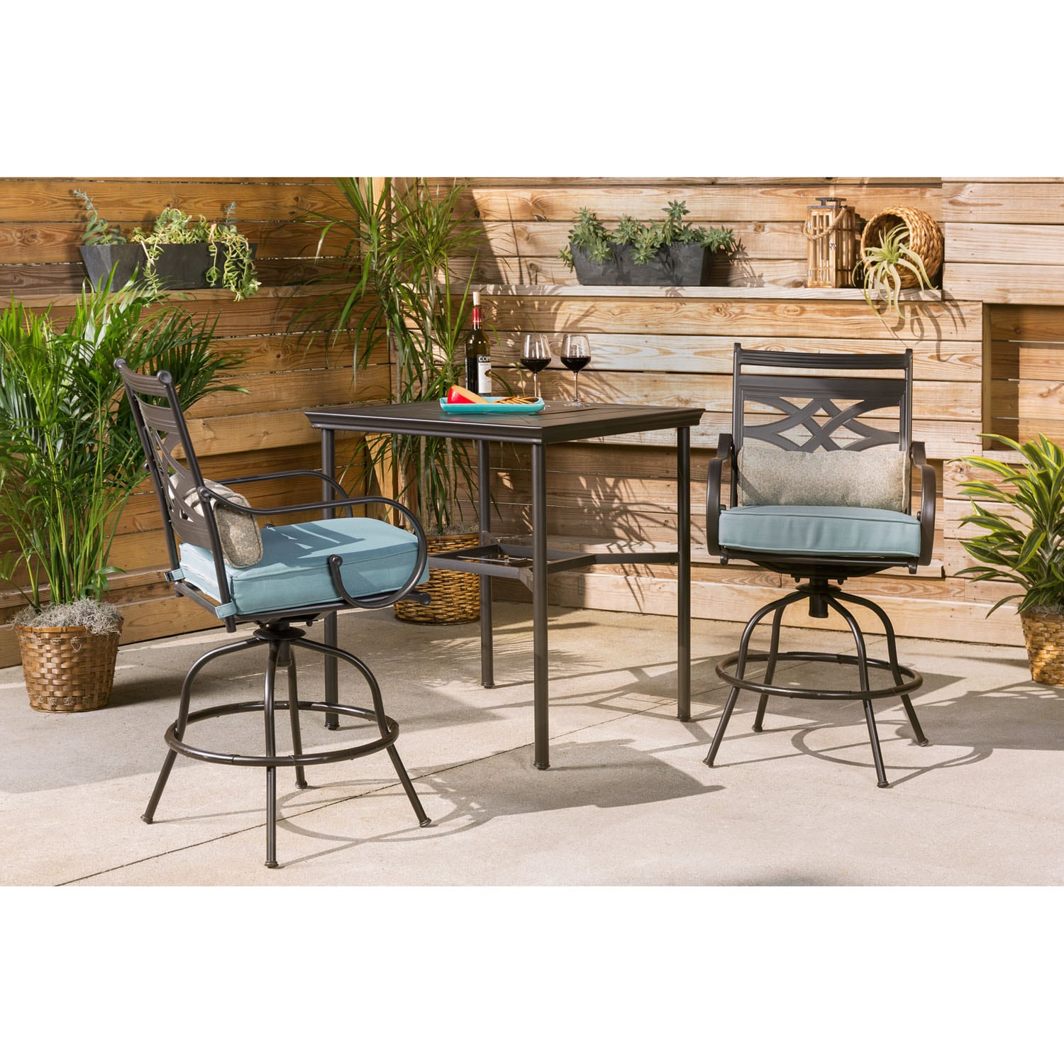 Hanover MCLRDN3PCBRSW2-BLU Patio-Dining-Sets - View #7