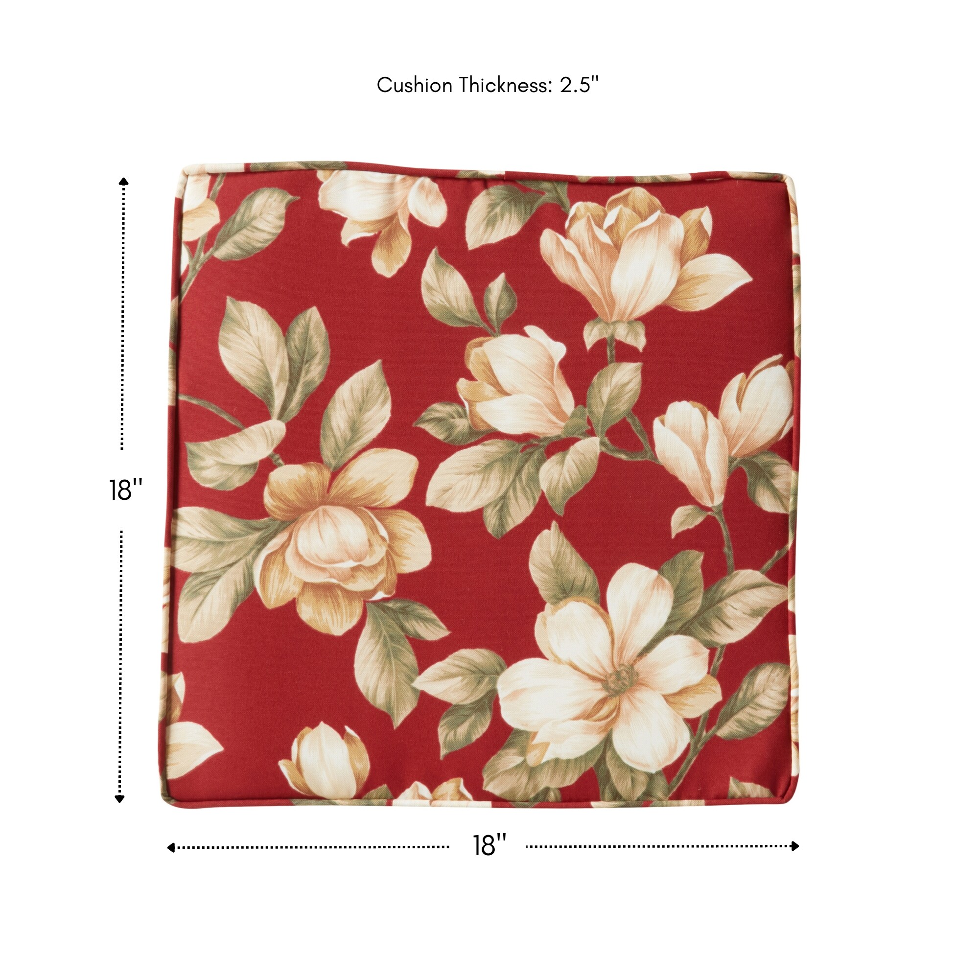 Greendale Home Fashions OP2100S4-ROMAFLORAL Patio-Furniture-Cushions - View #3