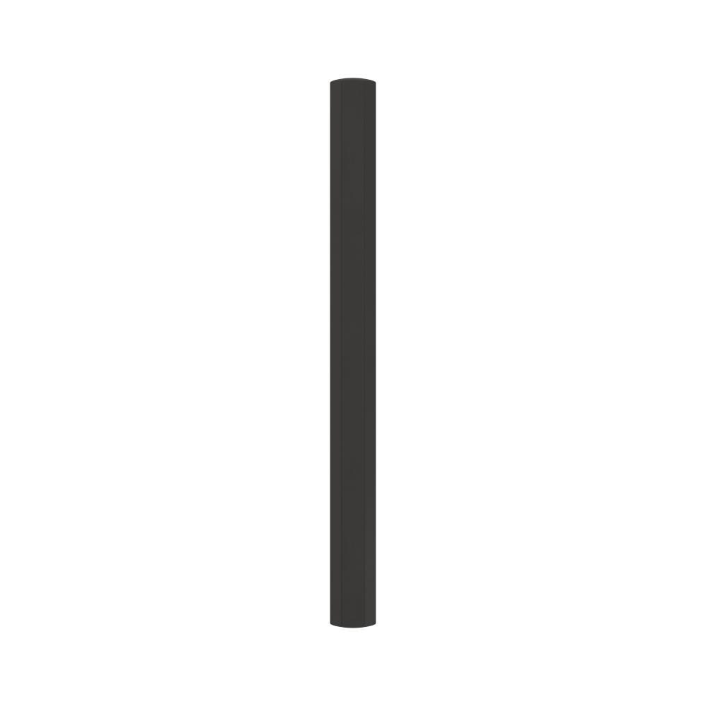 Matte Black Steel Cabinet Drawer Pull with Mounting Hardware