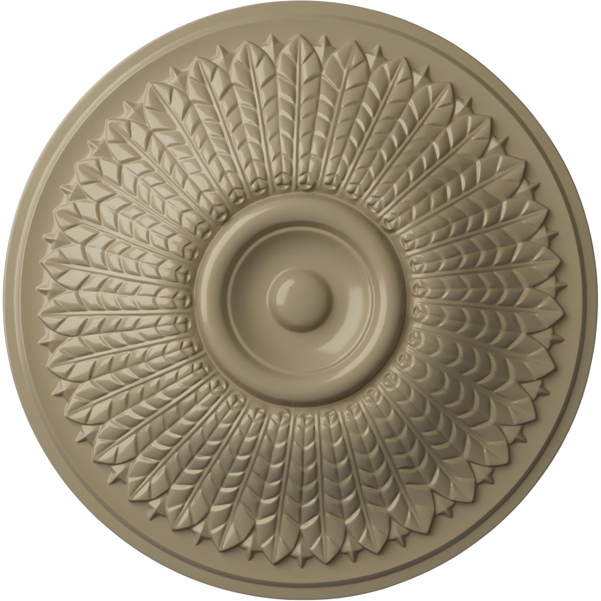 Ekena Millwork CM23MOGDF Modena 23.5-in W x 23.5-in L Painted Gobi Desert Polyurethane Whole Ceiling Medallion