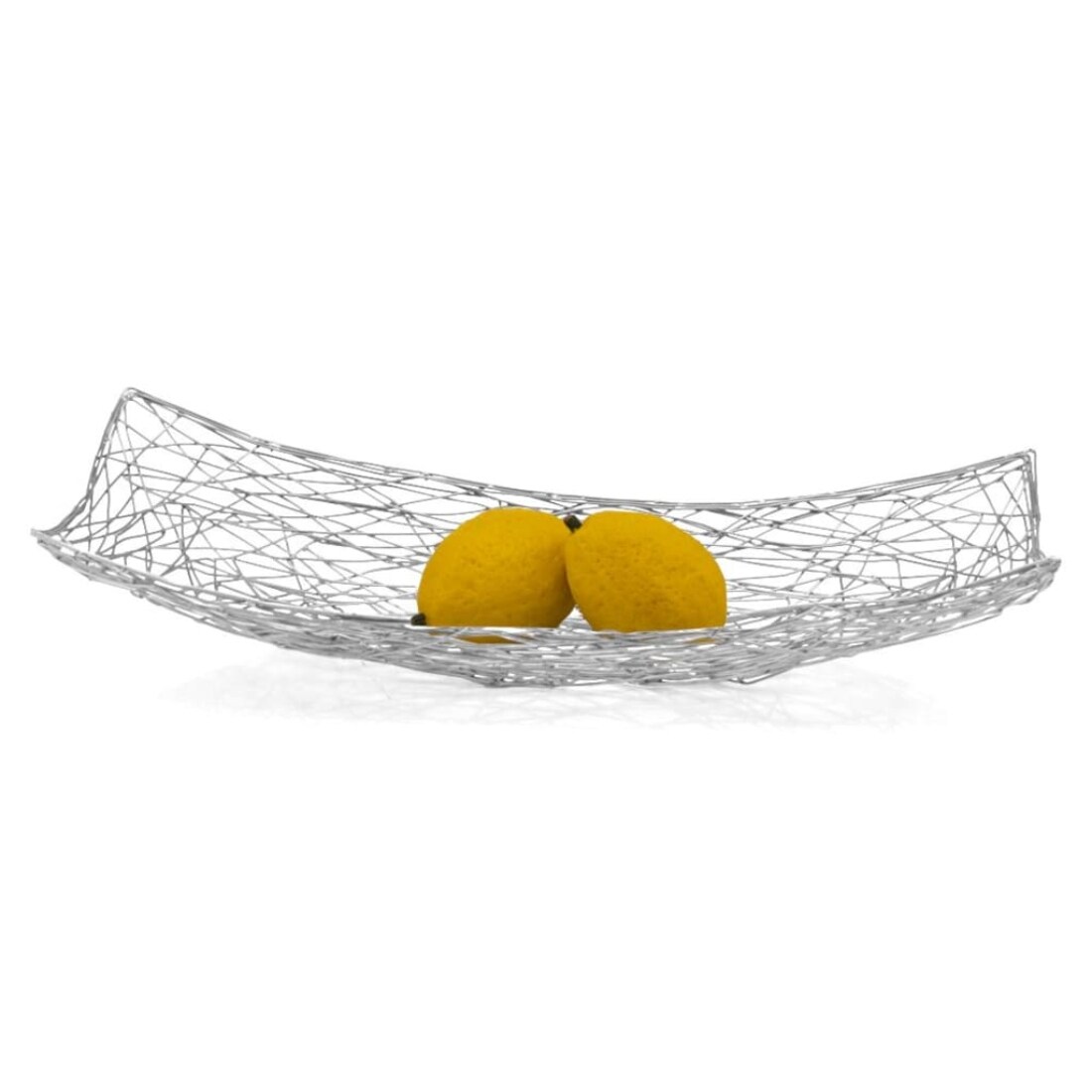 HomeRoots 4000480045 4-in x 9.25-in Silver Rectangle Serving tray