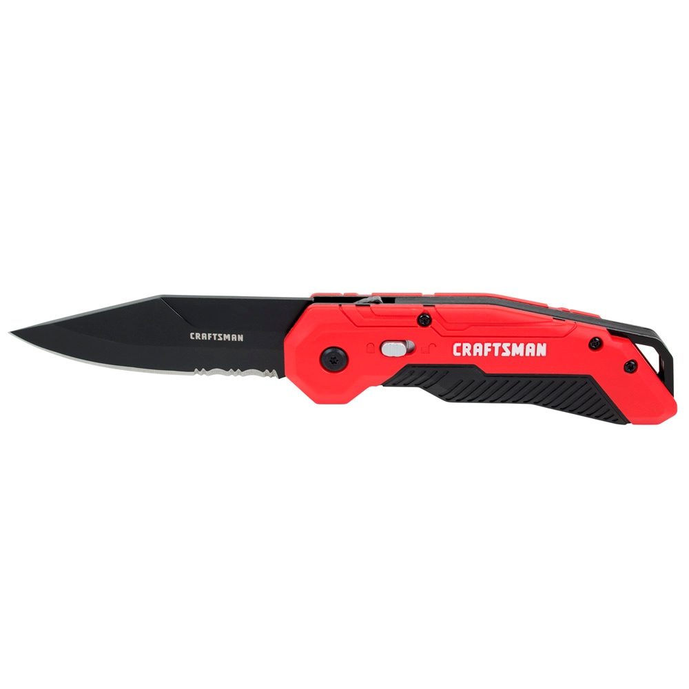 CRAFTSMAN 4.31-in High Carbon Stainless Steel Black Oxide Pocket