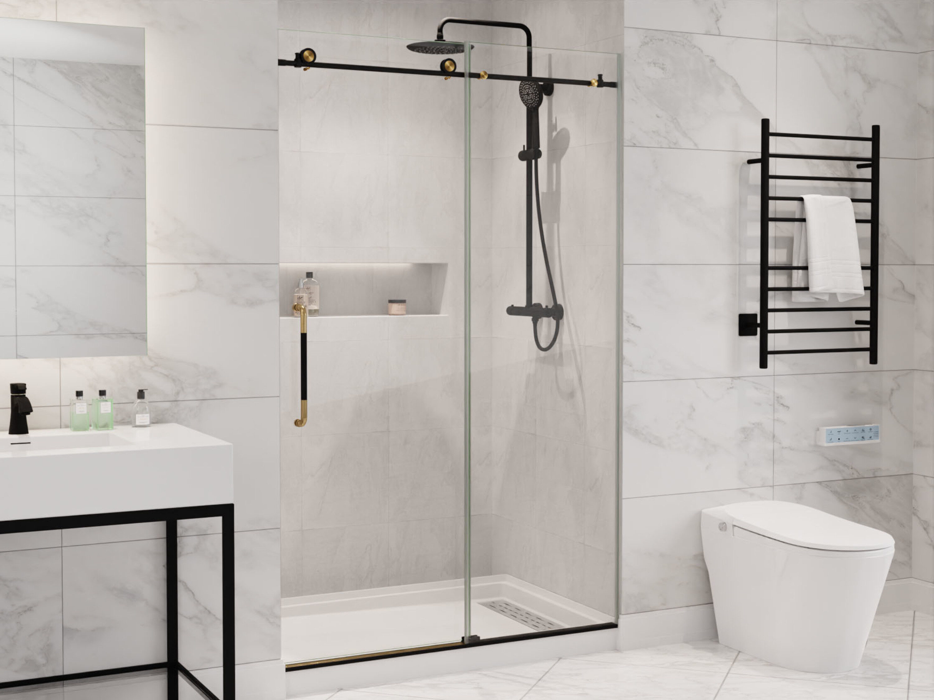 ANZZI SD-AZ13-01MBBG Shower-Doors - View #6