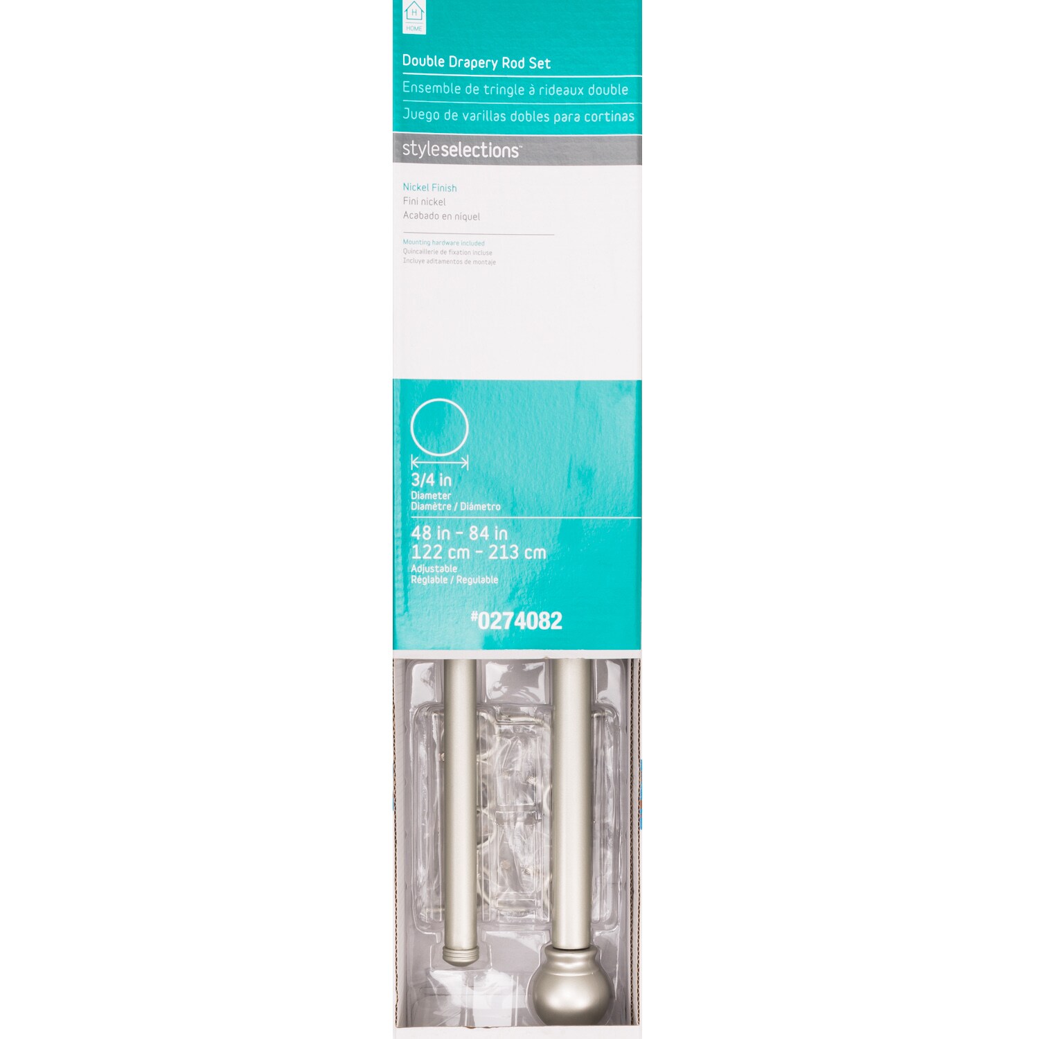 Style Selections 29947ZSN Curtain-Rods - View #2