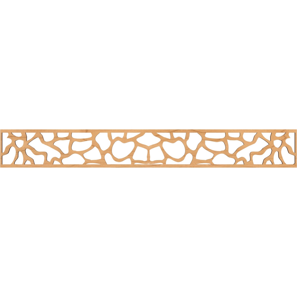 Ekena Millwork MLDA06X46ROCMA Rochester Fretwork Flat Trim 6-in x 3.86-ft Maple Brown Unfinished 2156810 Pierced Wall Panel Moulding