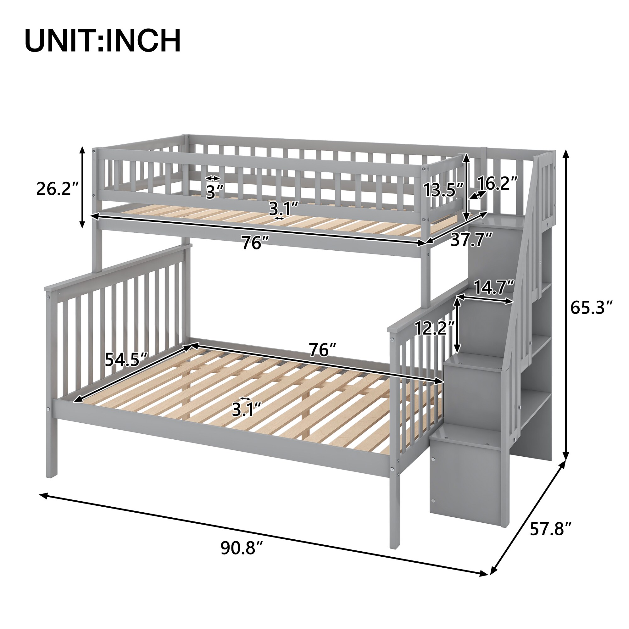 ModernLuxe SM000296AAE-1 Bunk-Beds - View #4