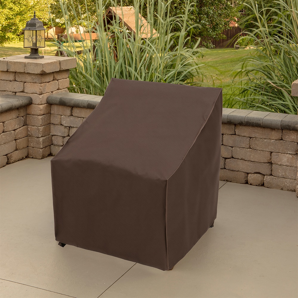 Style Selections Premium Brown Polyester Patio Furniture Cover For Oversized Chair in the Patio Furniture Covers department at Lowes