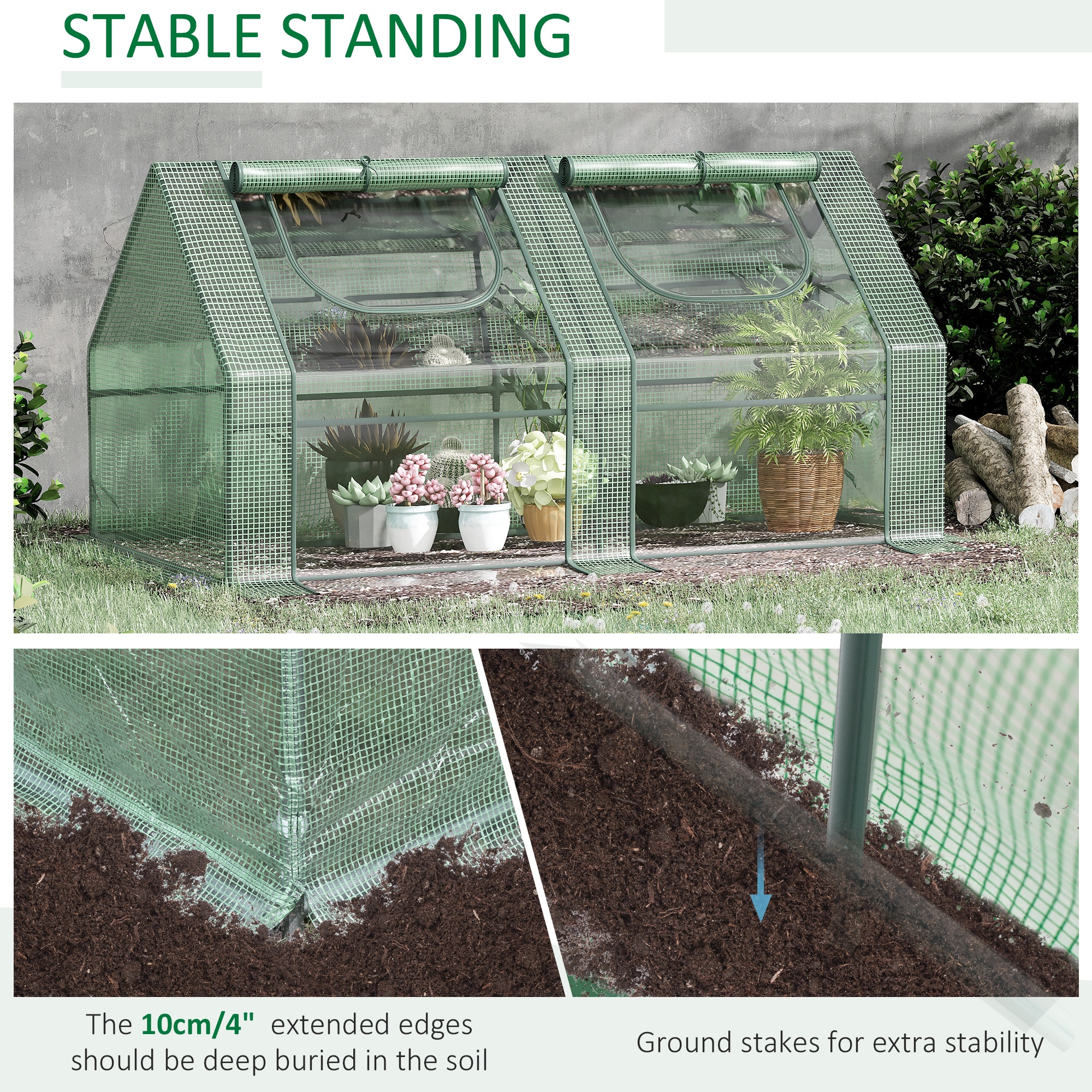 Outsunny 845-418V01 greenhouses - View #3