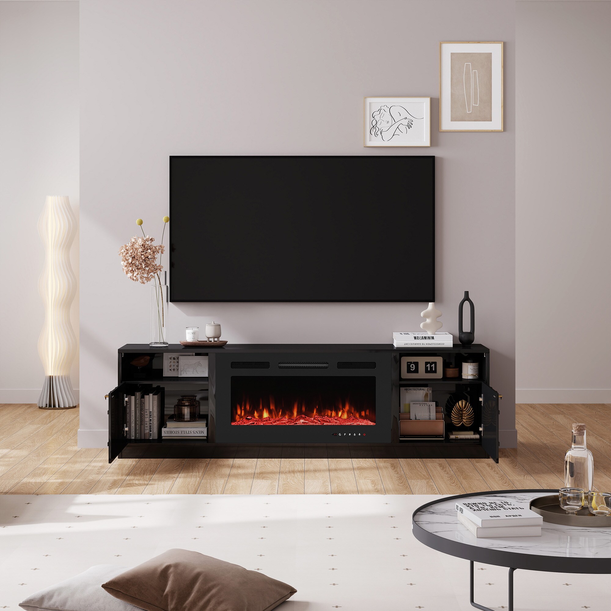Clihome CL-JHTVB36-BK Electric-Fireplaces - View #4