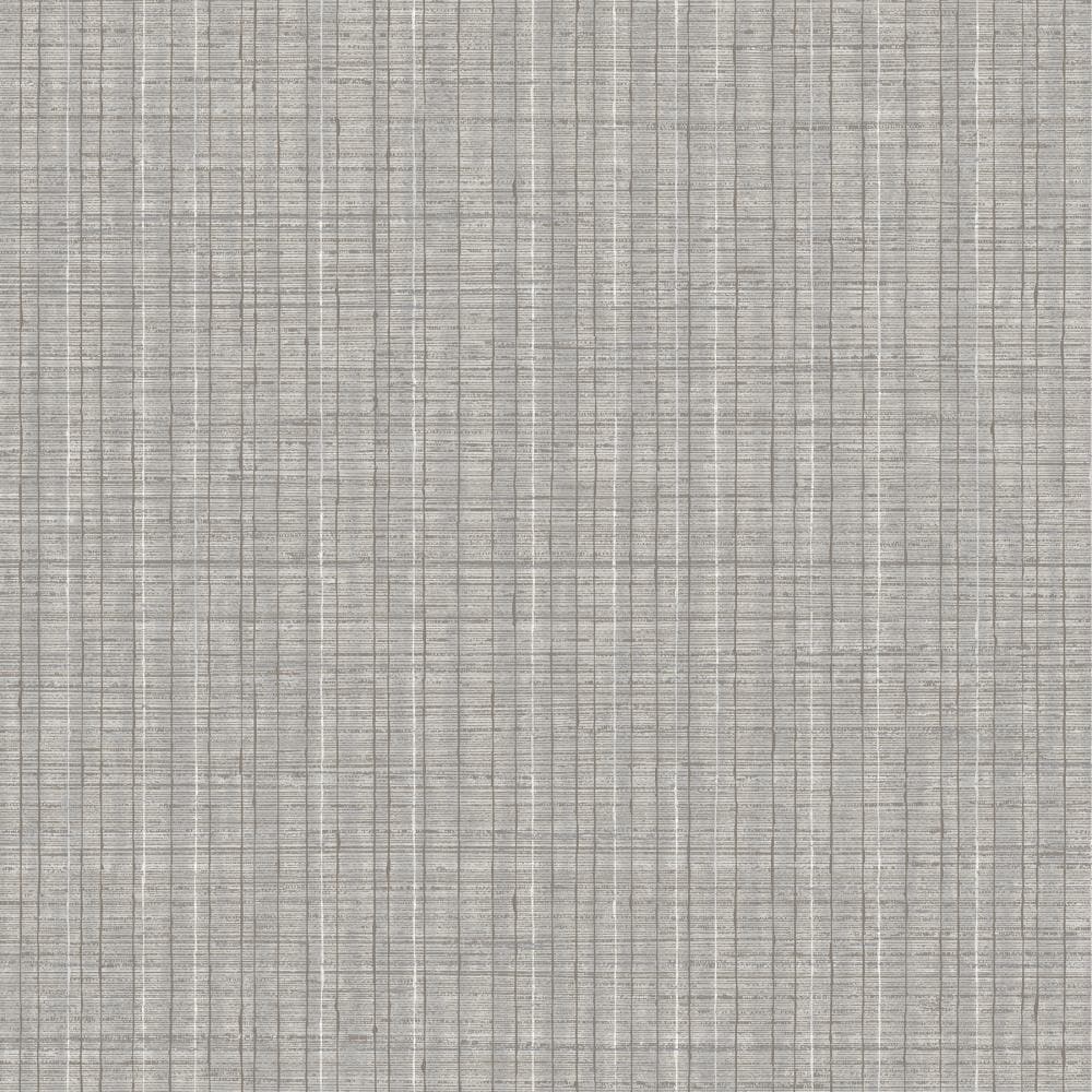 Warner Textures 2945-2772 60.8-Sq. Feet Light Grey Vinyl Textured Abstract 3D Unpasted Wallpaper
