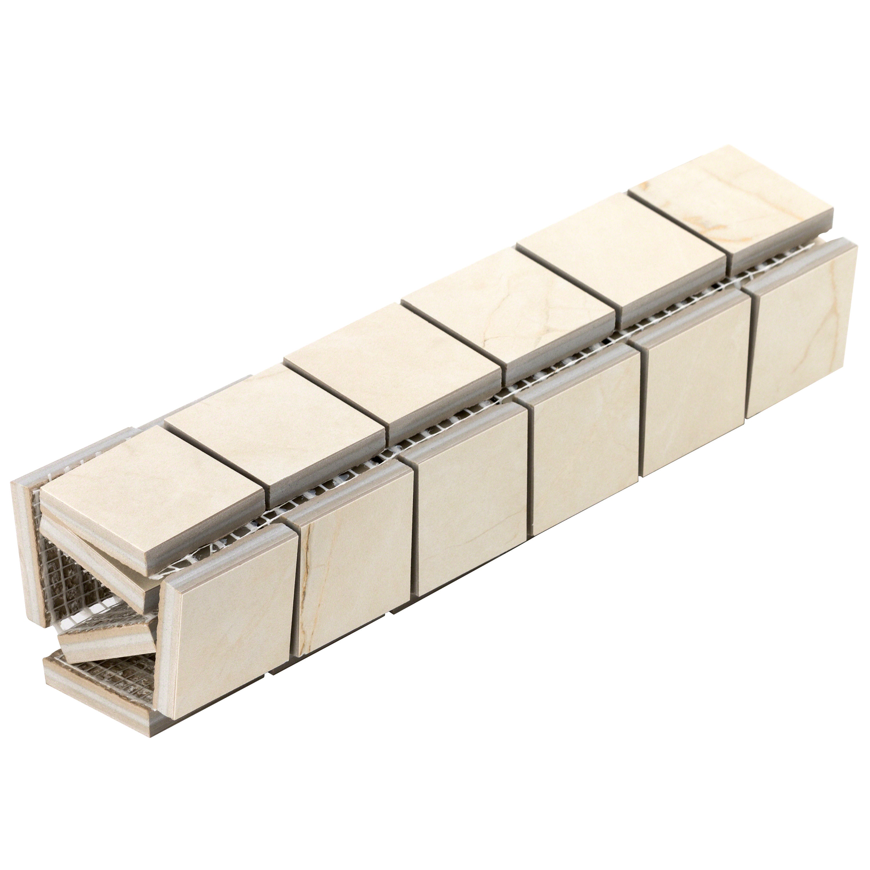 Grace Beige Matte Porcelain Mosaic Tile