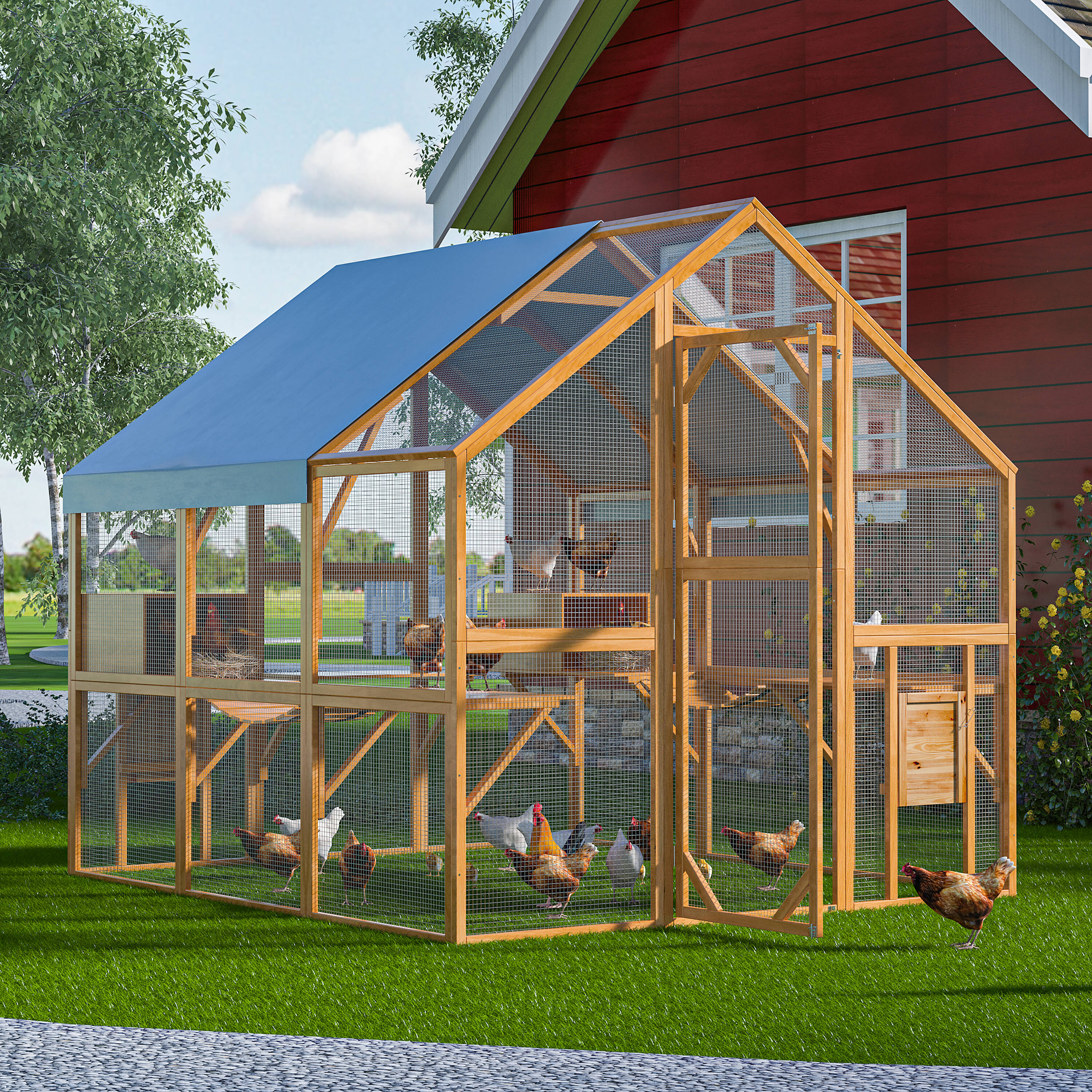 MIDHAM KF150158-07+08 Chicken-Coops-Rabbit-Hutches - View #2