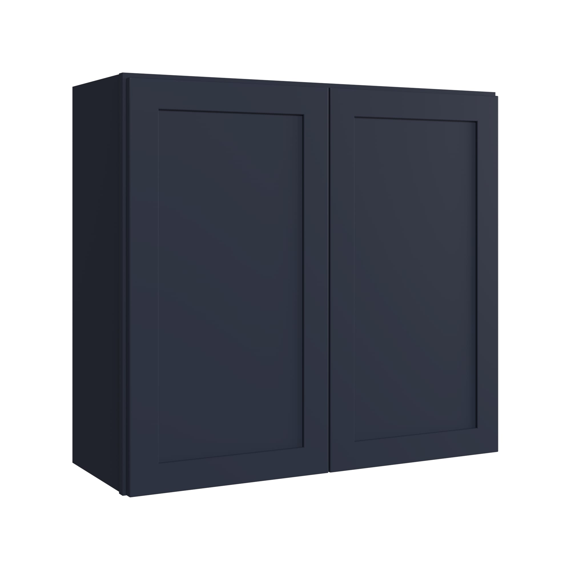 KraftMaid Momentum W3330G77 Deveron 33-in W x 30-in H x 12-in D Midnight Wall Fully assembled Plywood Cabinet (Recessed Panel Shaker)