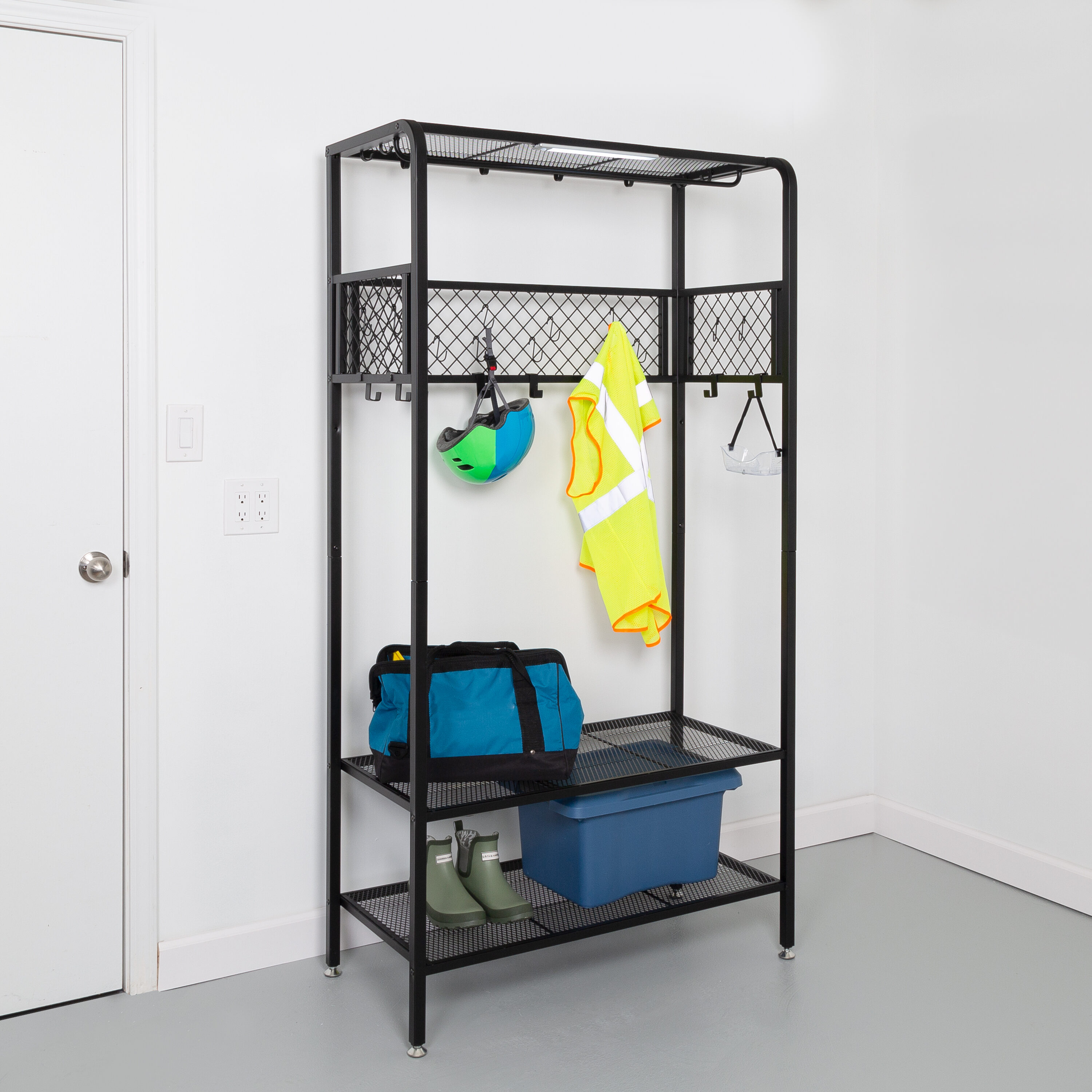 PINNIG rack with 3 hooks, black - IKEA CA