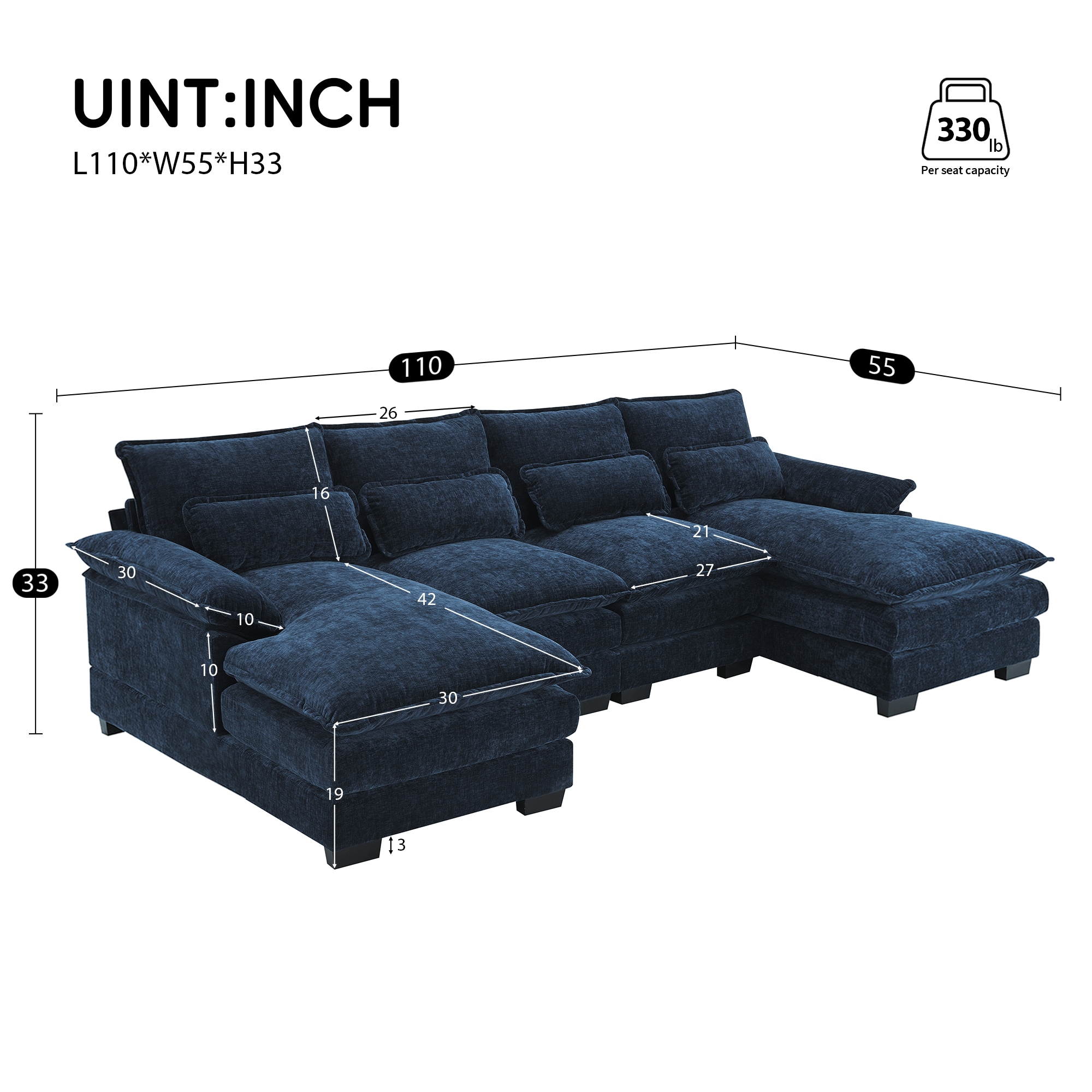 JIMSMAISON JMGTSO16BL Sofas-Loveseats - View #9