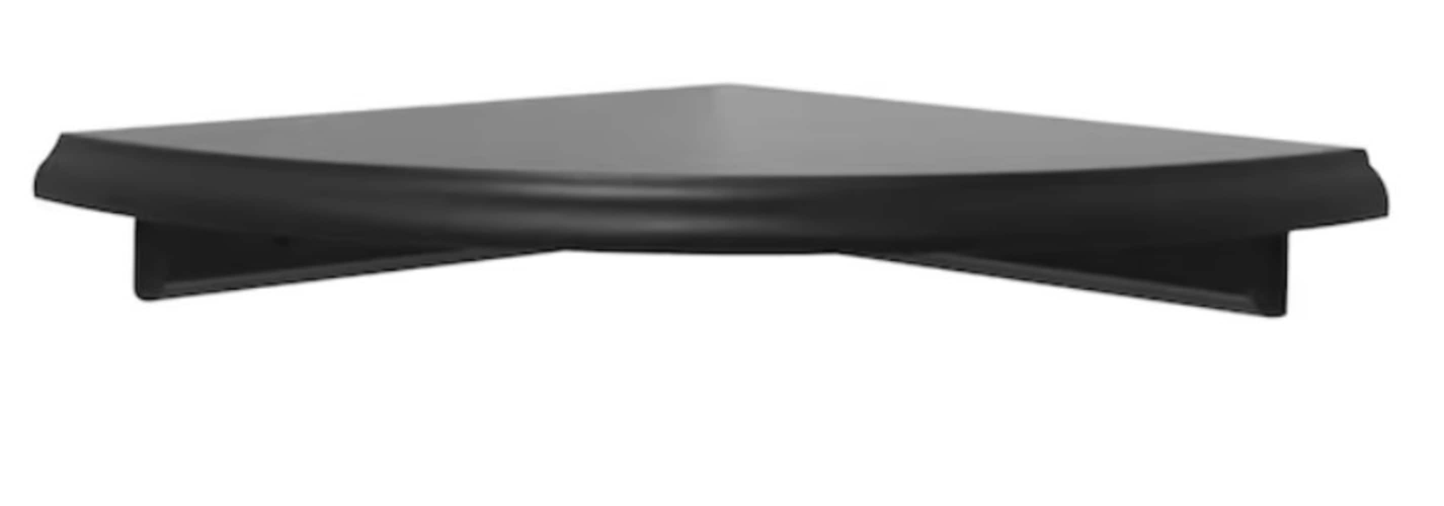 Style Selections LOWE10WMCS-BL 10-in L x 10-in D x 1.88-in H Black MDF Corner Triangle Bracket shelf