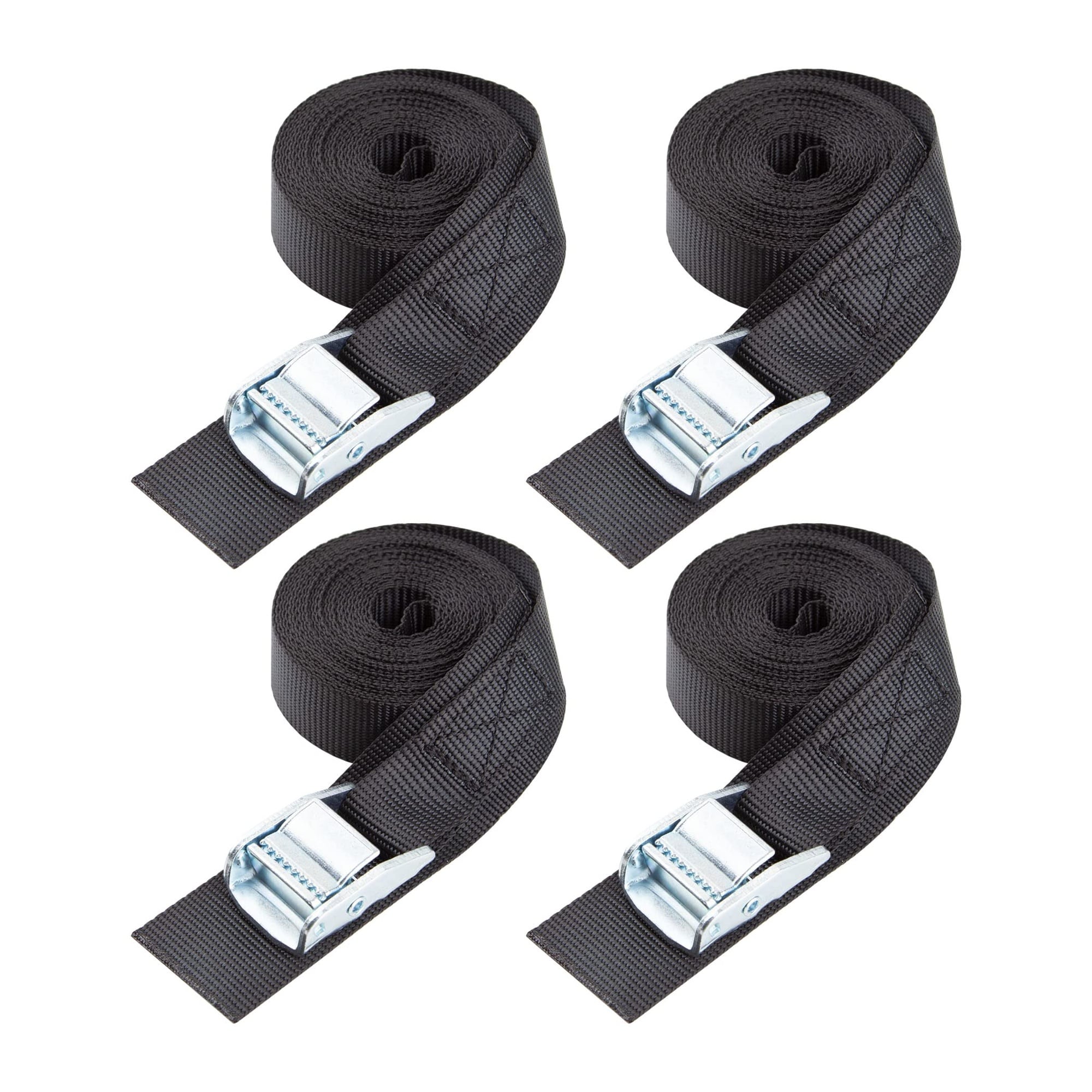 DYRCJ  1 inch x 15 foot lashing straps with adjustable cam buckle and protective pad for cargo tie down roof rack kayak canoe surfboard boat