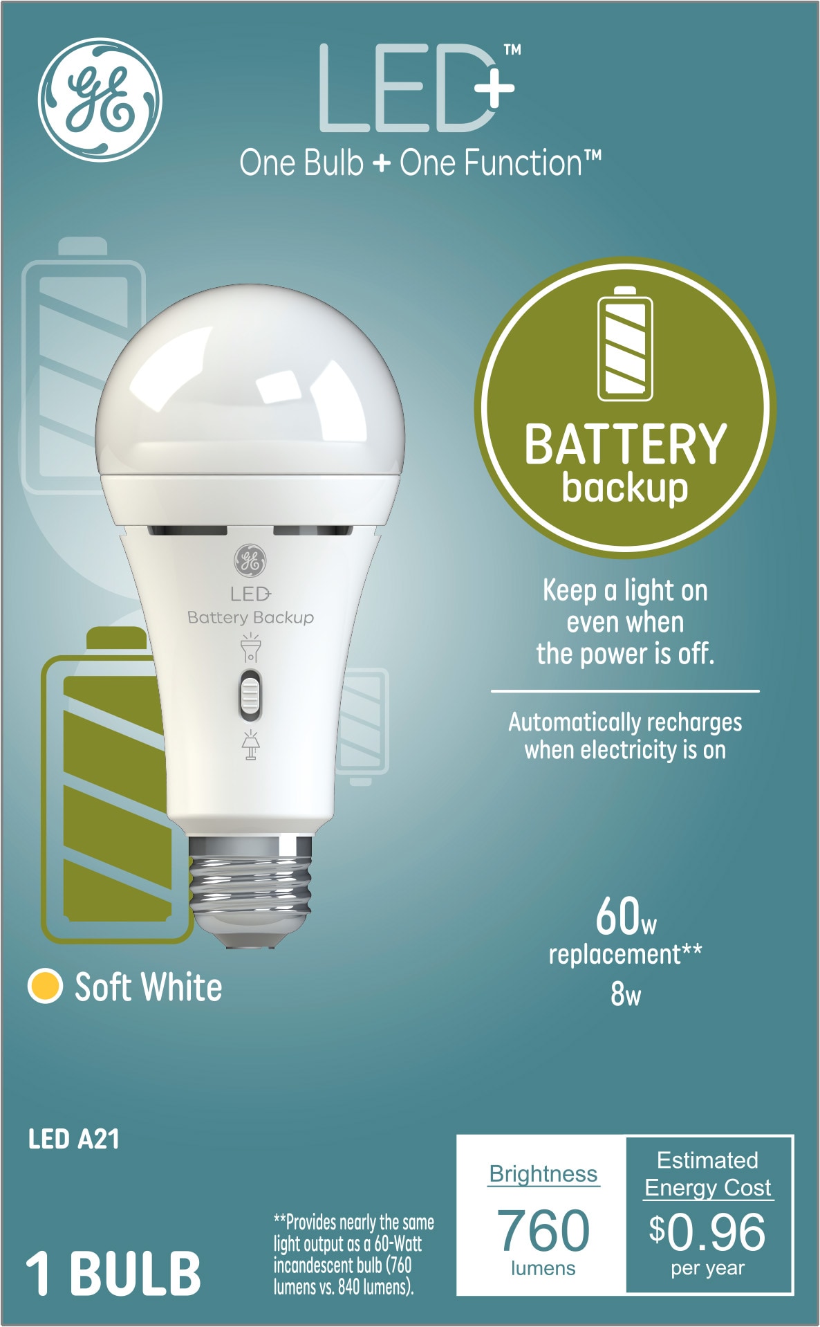 Safelumin LED Safety Light for Power Outages (Cool White - 5000K