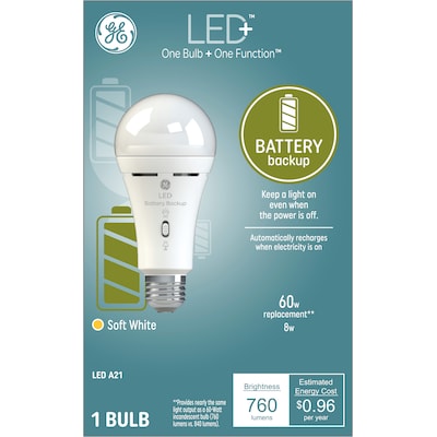 Soft White Led Light Bulb, Can You Power A Lamp With Battery