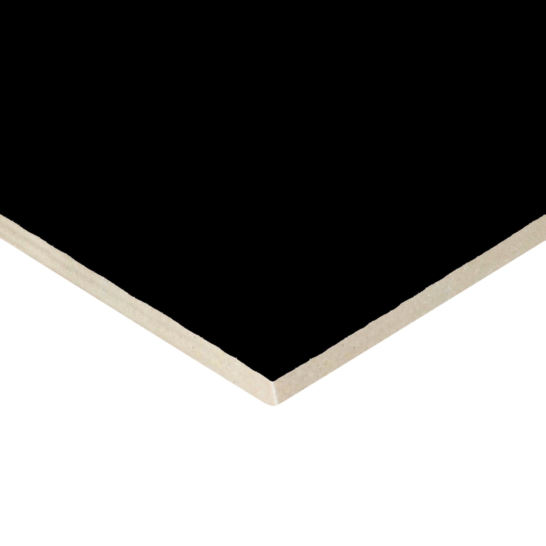 American Olean Bright Gloss Black 2-in x 6-in Ceramic Bullnose Tile (0. ...