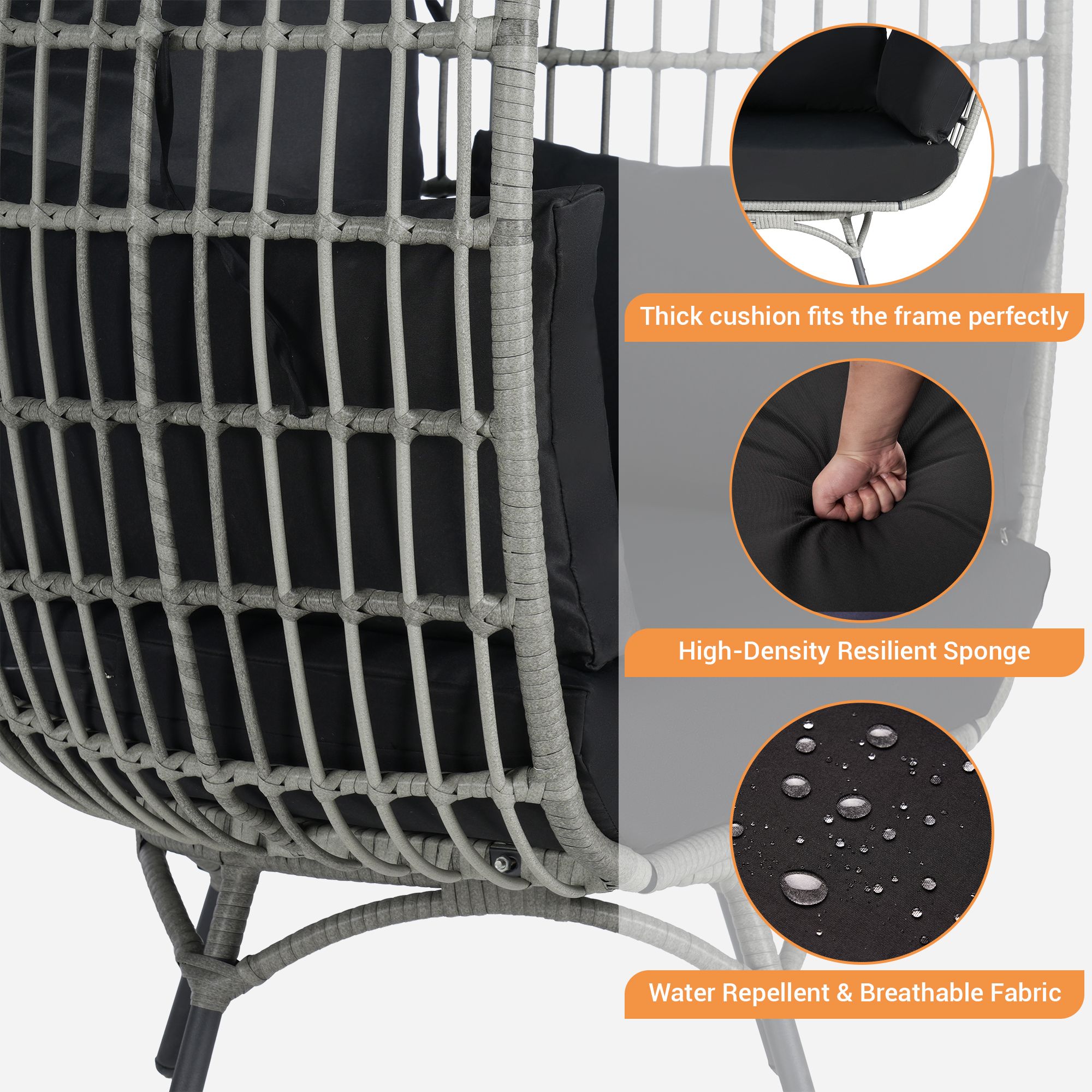 SANSTAR L-RJDC66BK Patio-Chairs - View #7