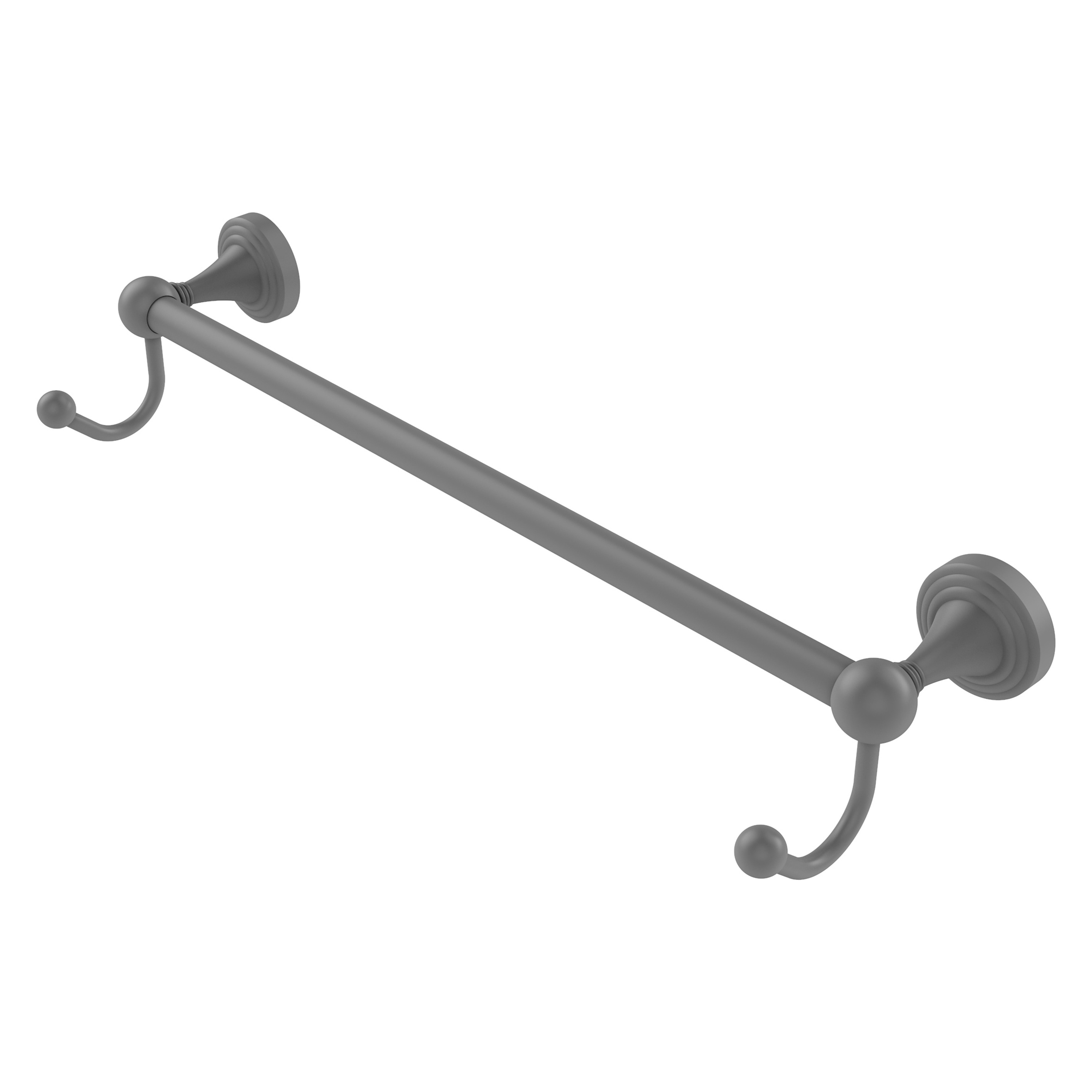 Allied Brass SG-41-30-HK-GYM Sag Harbor 30-in Matte Gray Wall mount Single Towel Bar