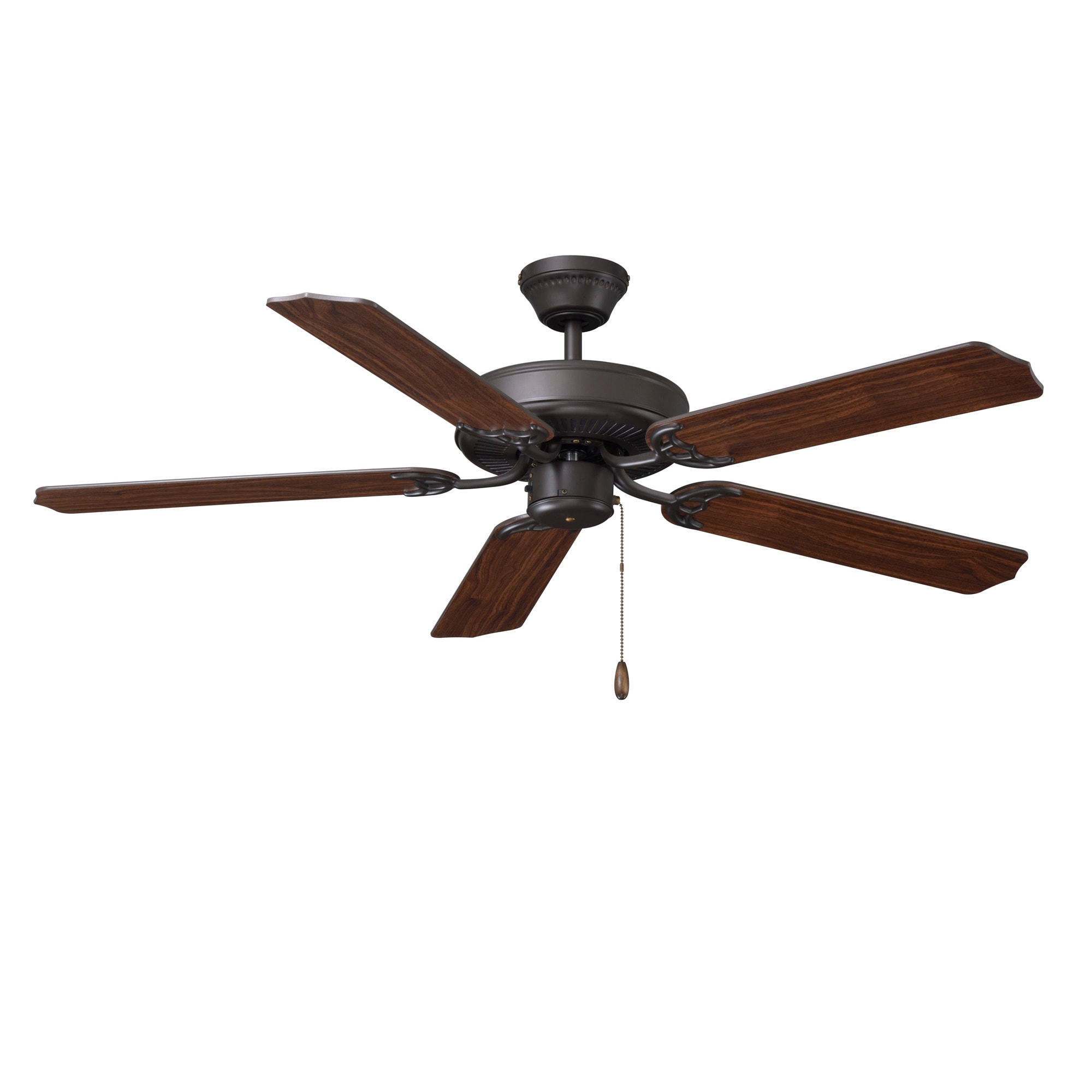 Royal Pacific 1032-1OB-WT Desert Moon 52-in Oil Rubbed Bronze with Walnut Blades Ceiling Fan Light Kit Compatible ( 5 -Blade )