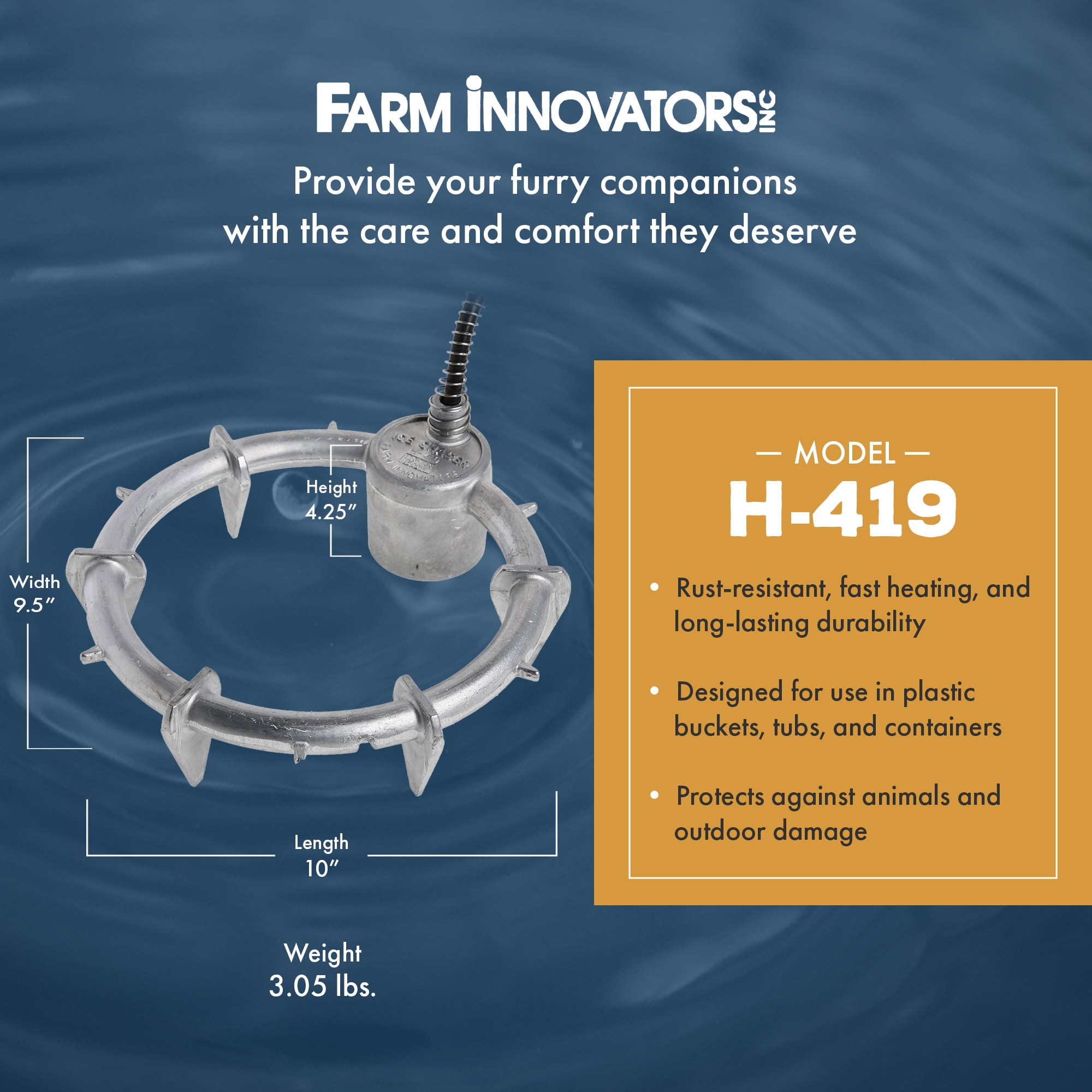 Farm Innovators H-419 Sprayon-Deicer - View #2