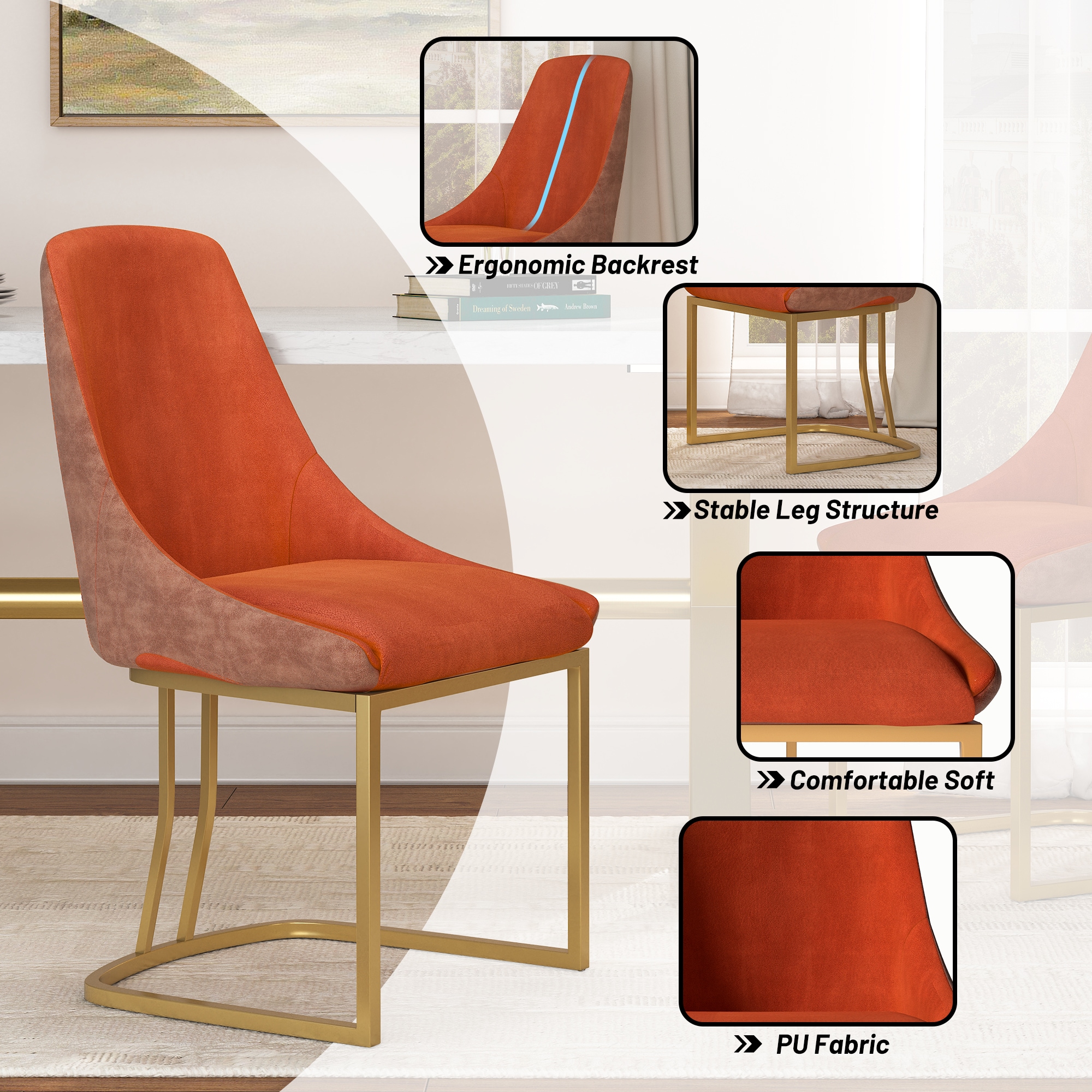 Boyel Living BLDC2432RE Dining-Chairs - View #5