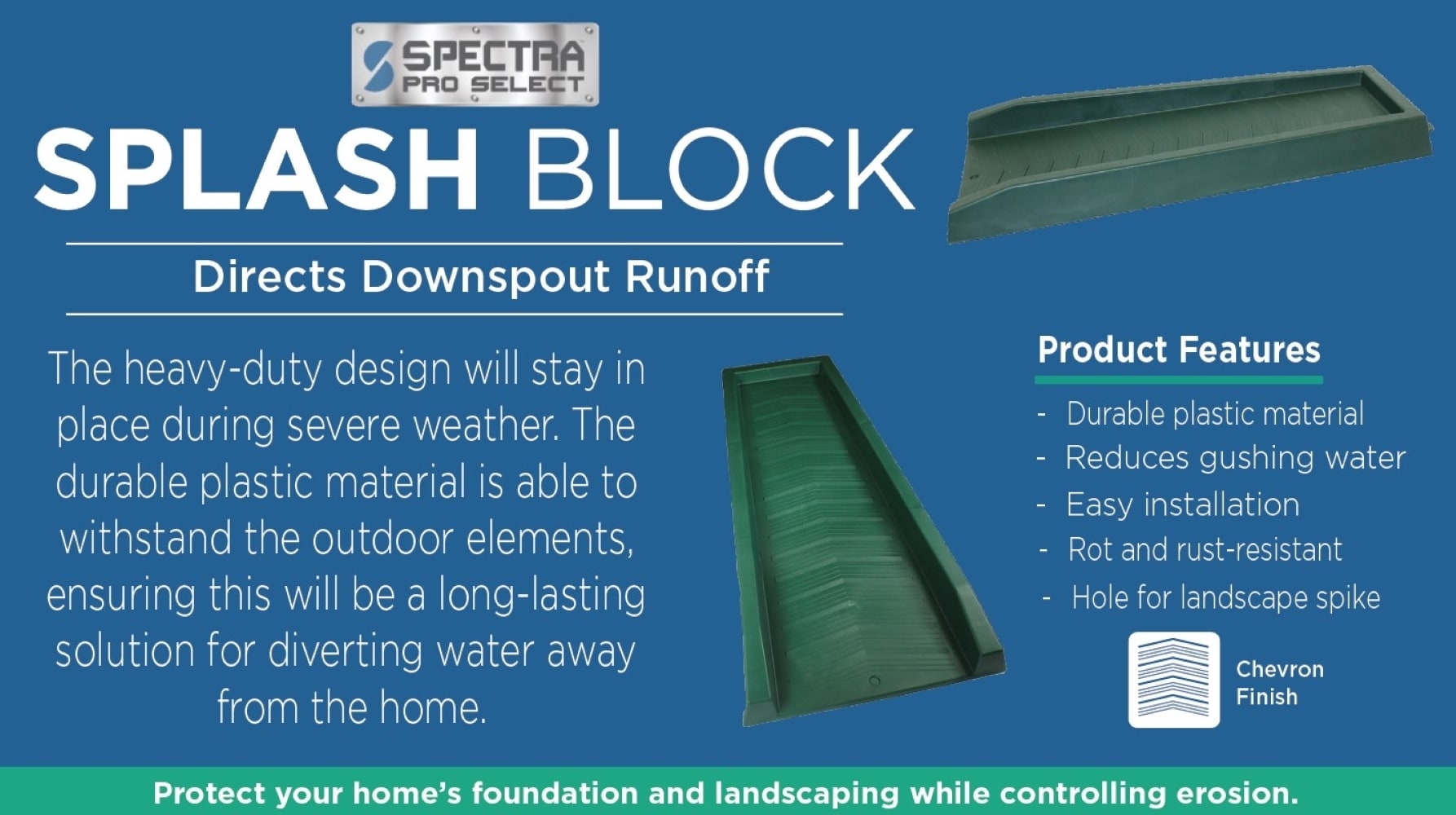 Spectra SBLOCKRTFG Downspout-Components - View #6