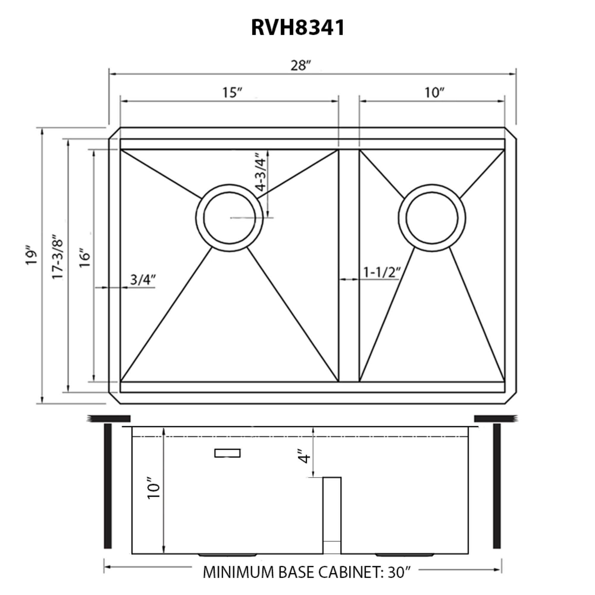 Ruvati RVH8341 Kitchen-Sinks - View #14