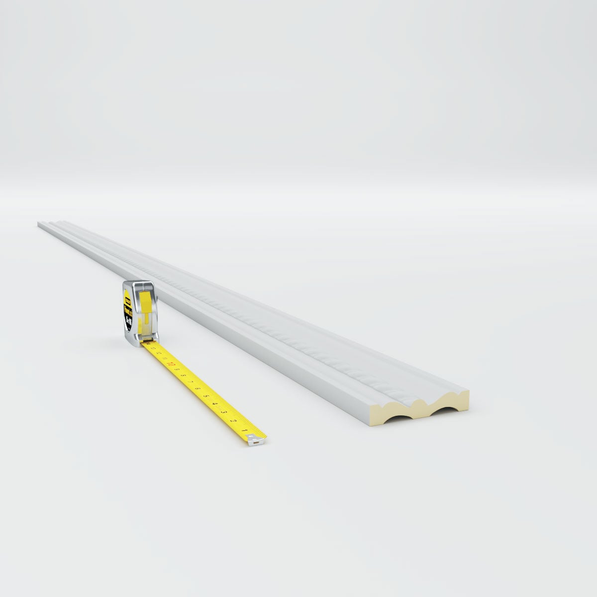 Oslo Rope White Polyurethane Crown Moulding 94.5"