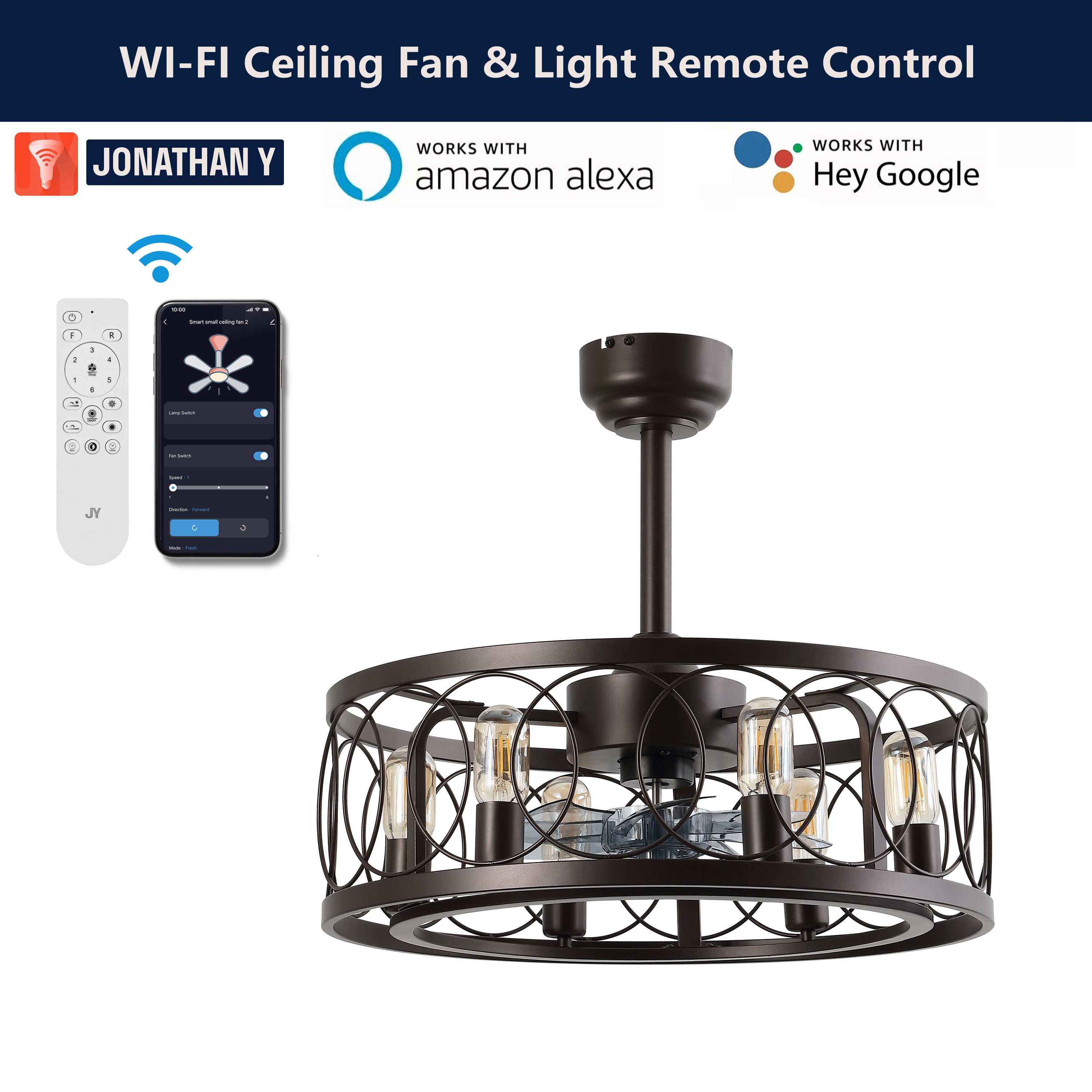 JONATHAN  Y JYL9732A Ceiling-Fans - View #5