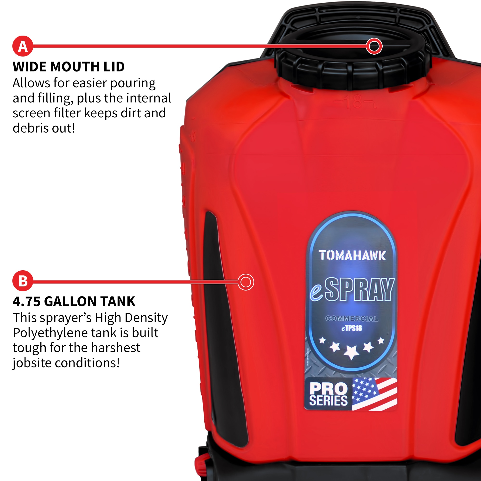 Tomahawk Power ETPS18 Tank-Sprayers - View #6