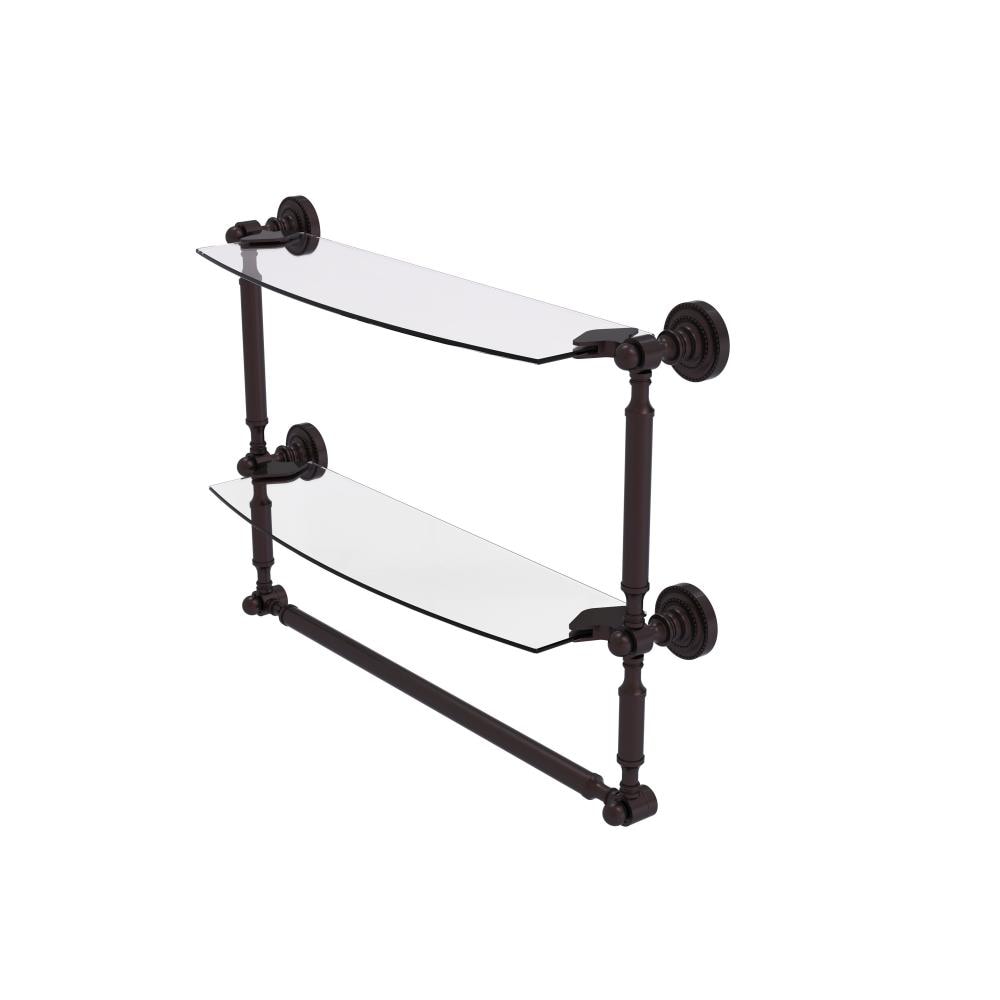 Allied Brass DT-34TB/18-ABZ Dottingham Antique Bronze 2 -Tier Wall mount Bathroom Shelf ( 18-in x 15-in x 5-in )