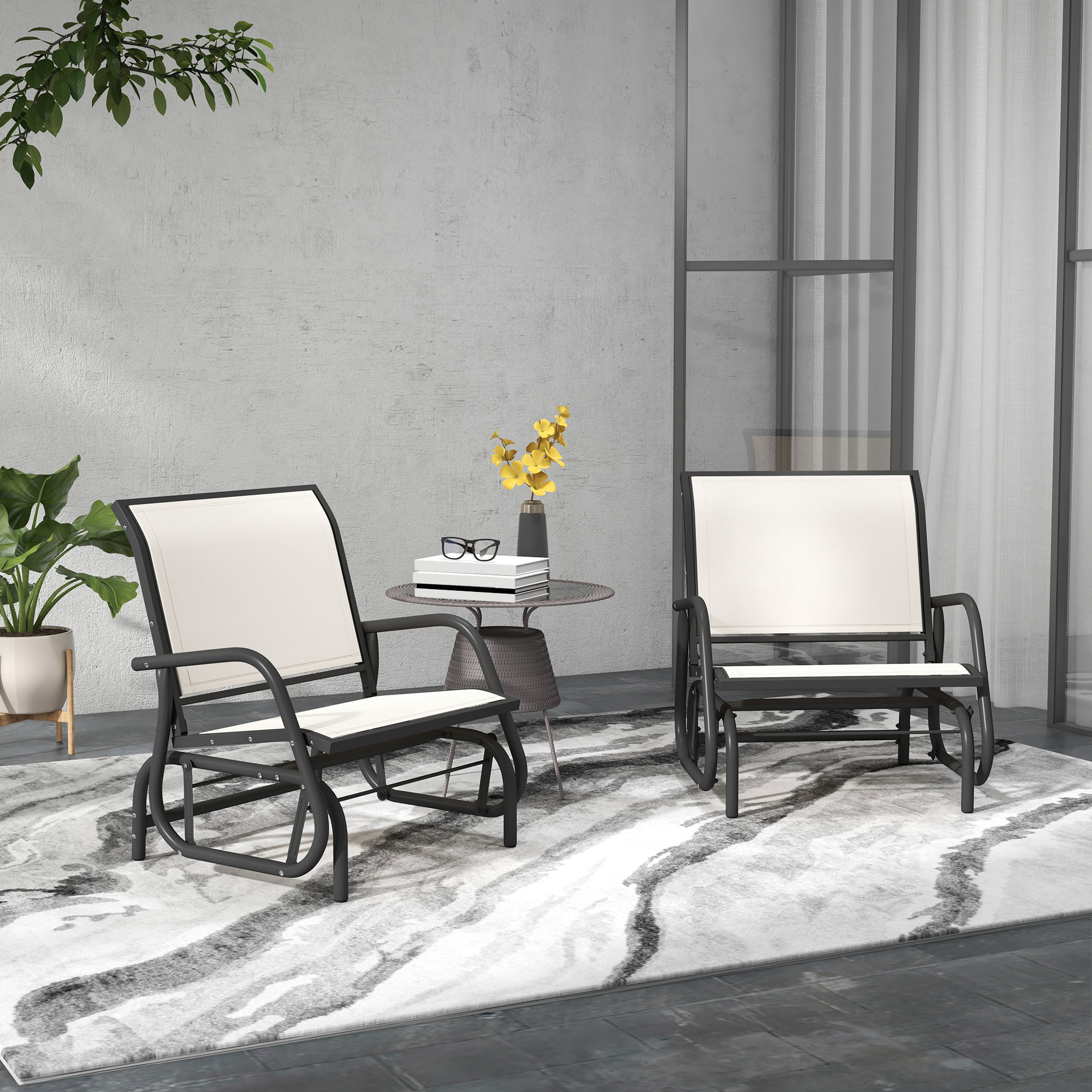 Outsunny 84A-148V01CW Swing-Gliders - View #2