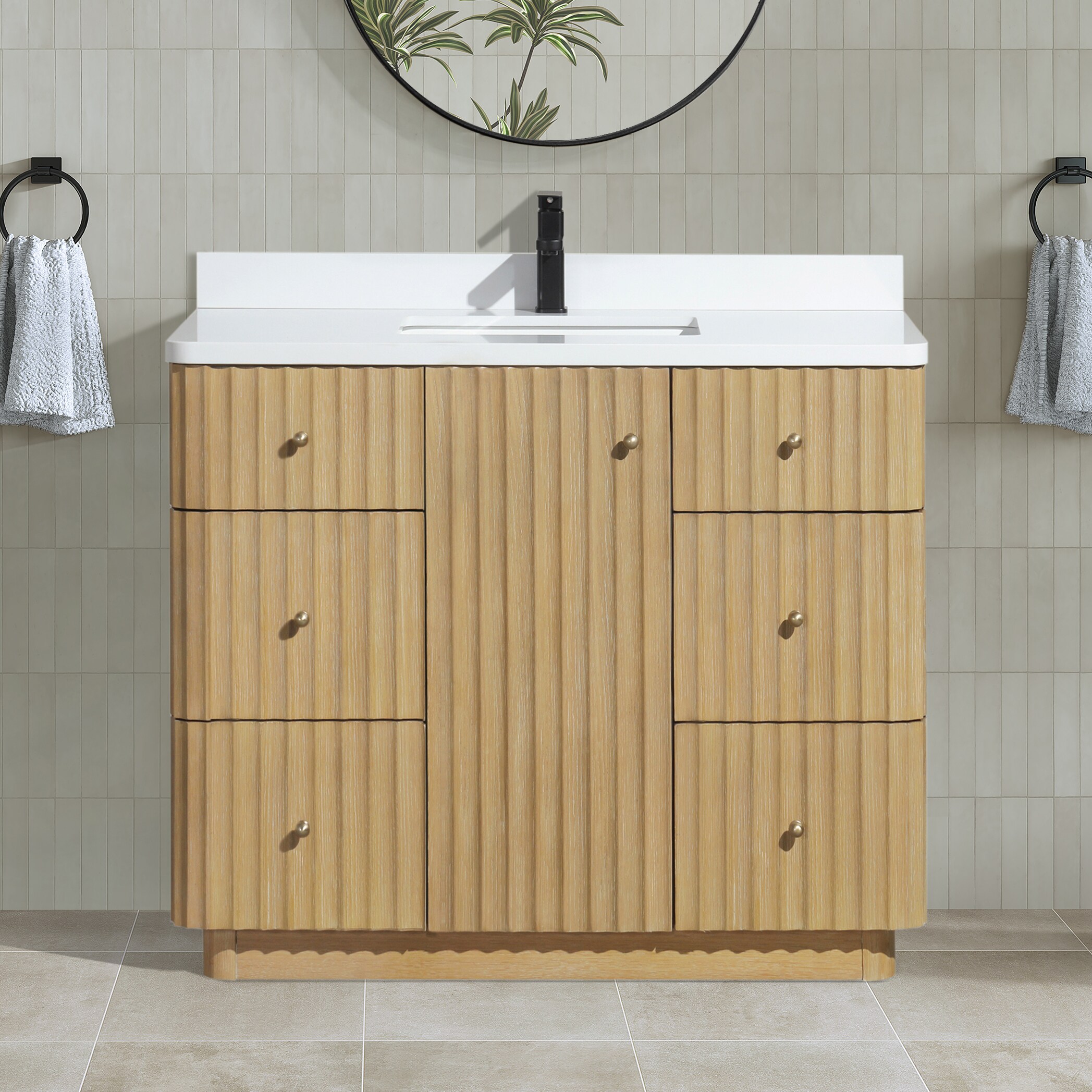 Ari Kitchen & Bath AKB-LAJOLLA-42-WSHOA Bath-Vanity-Combo - View #4