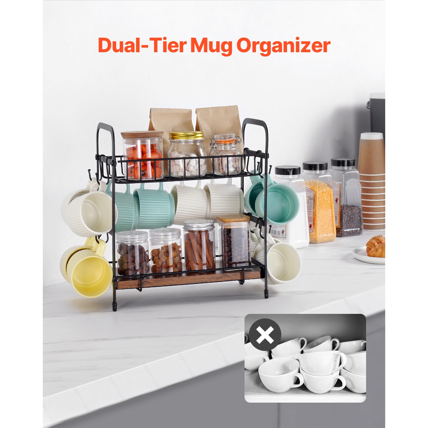 VEVOR SCLYSMKBGJBG06576V0 Coffee-Beverage-Organizers - View #2