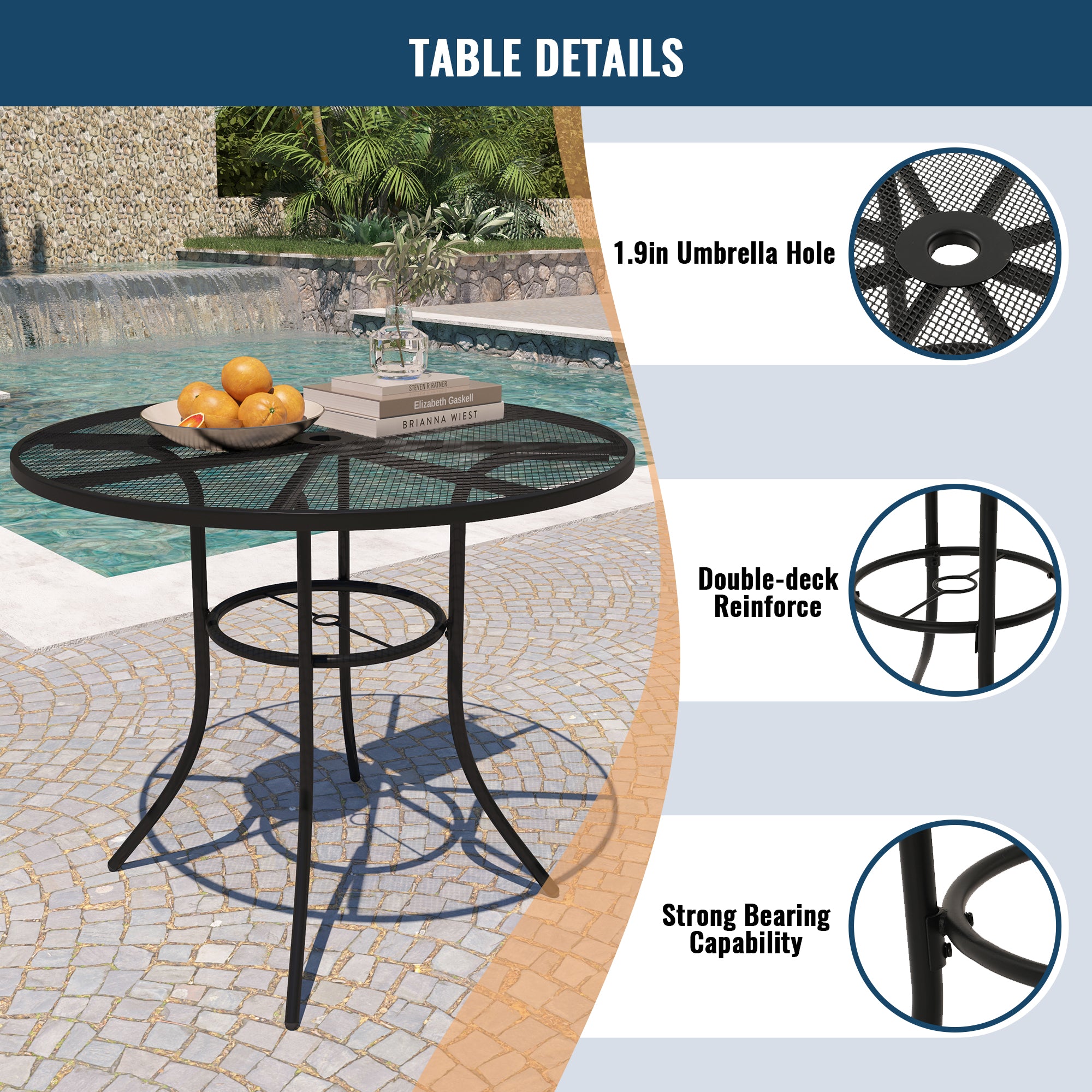 Boyel Living BL-07SL4C1TROBL Patio-Dining-Sets - View #9