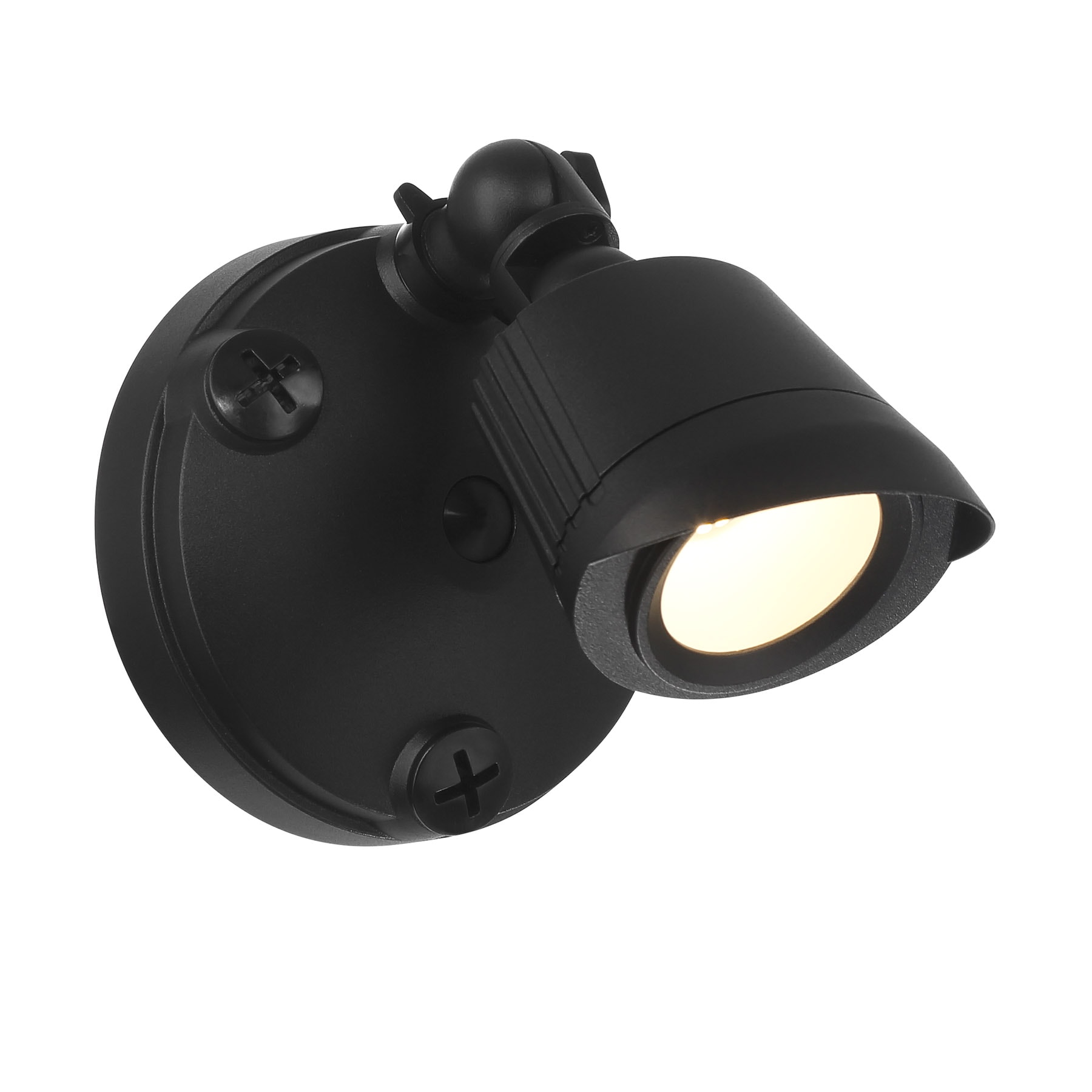 Savoy House Essentials 4-FLOOD-A1-3000K-BK 120 -Watt EQ LED Black 1 -Head Switch-Controlled Flood Light with Adjustable 750