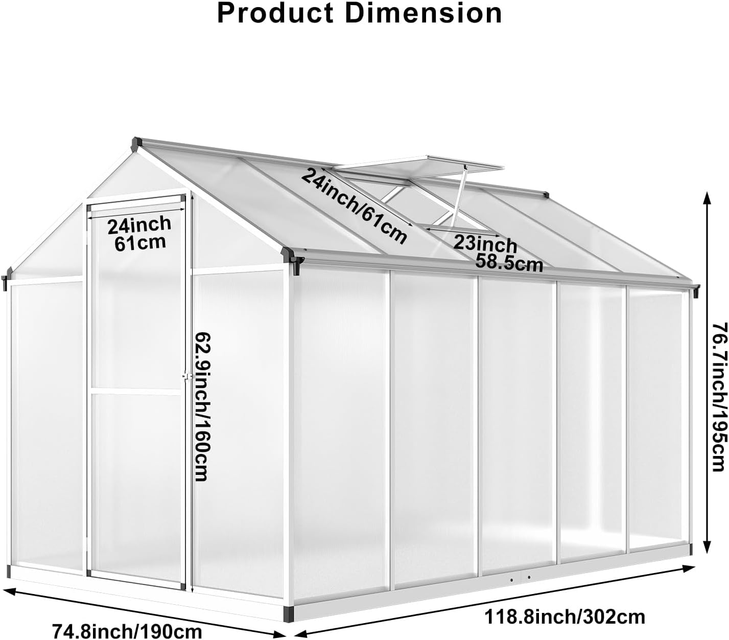 IdealHouse LUCY-1DXM8EQC739I greenhouses - View #6
