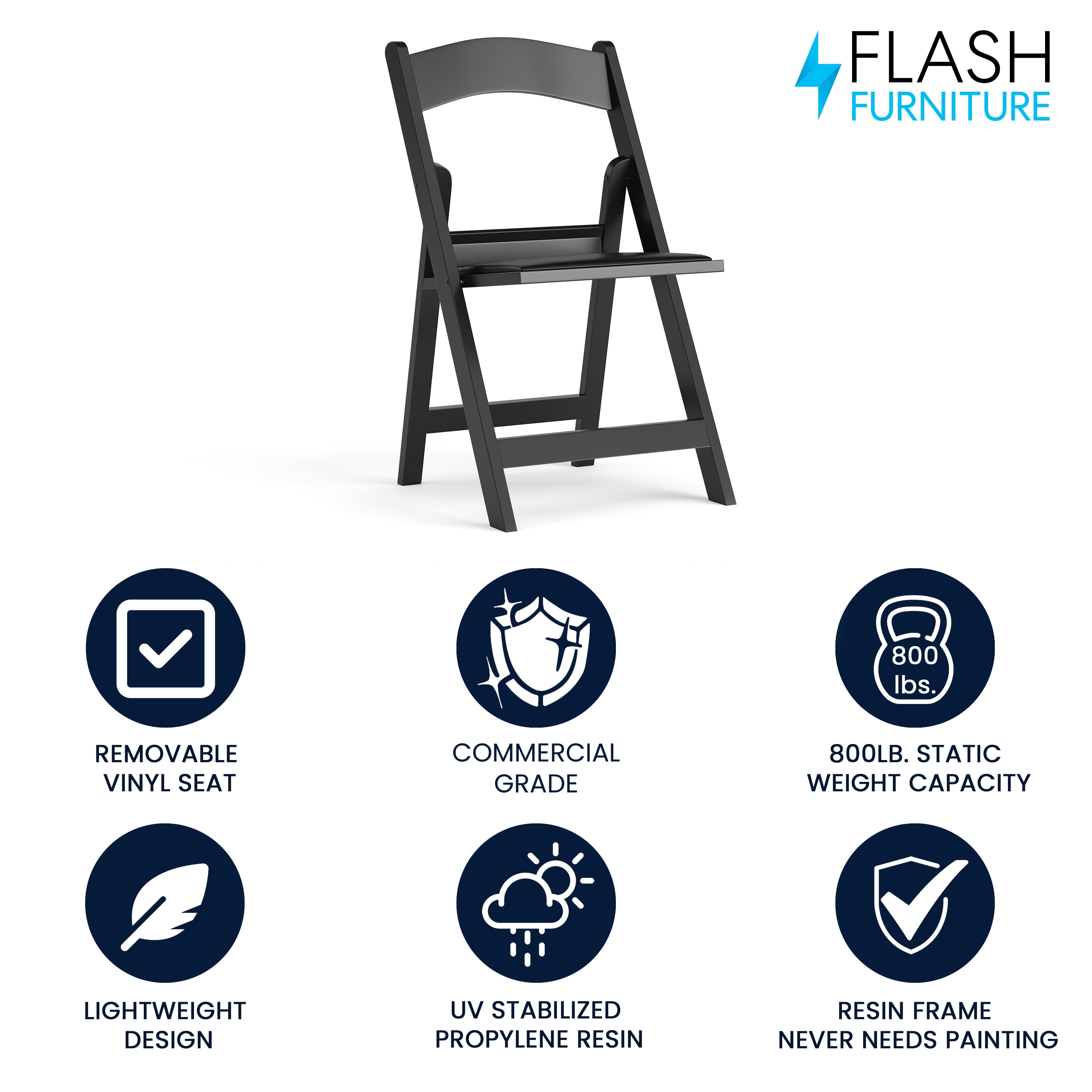 Flash Furniture 812581017991 Folding-Chairs - View #2