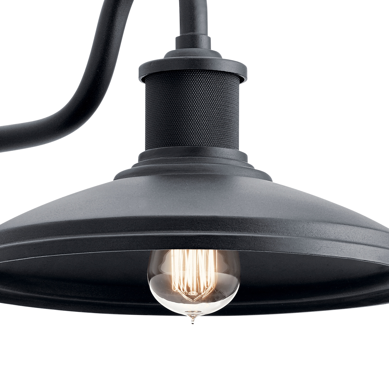 Allenbury 12" Textured Black Outdoor Wall Light