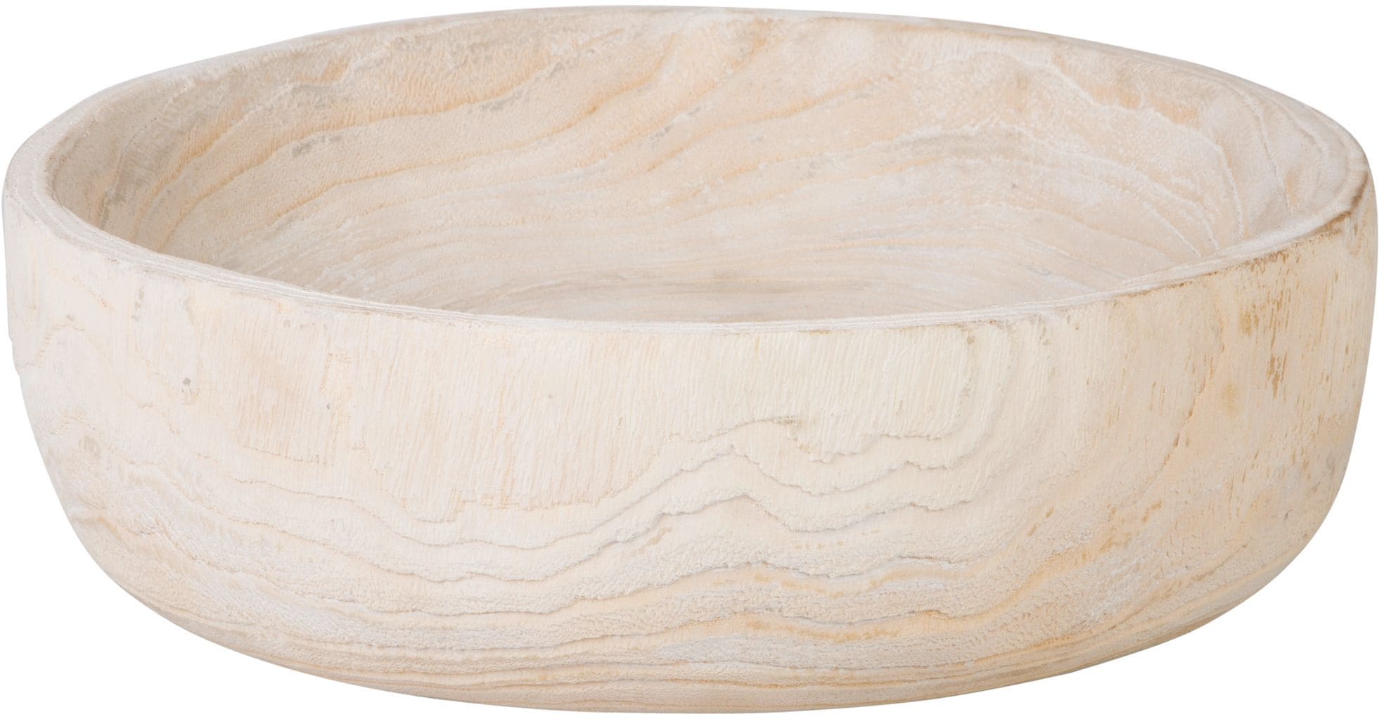 allen + roth 49229 White Wood Modern Decorative bowl