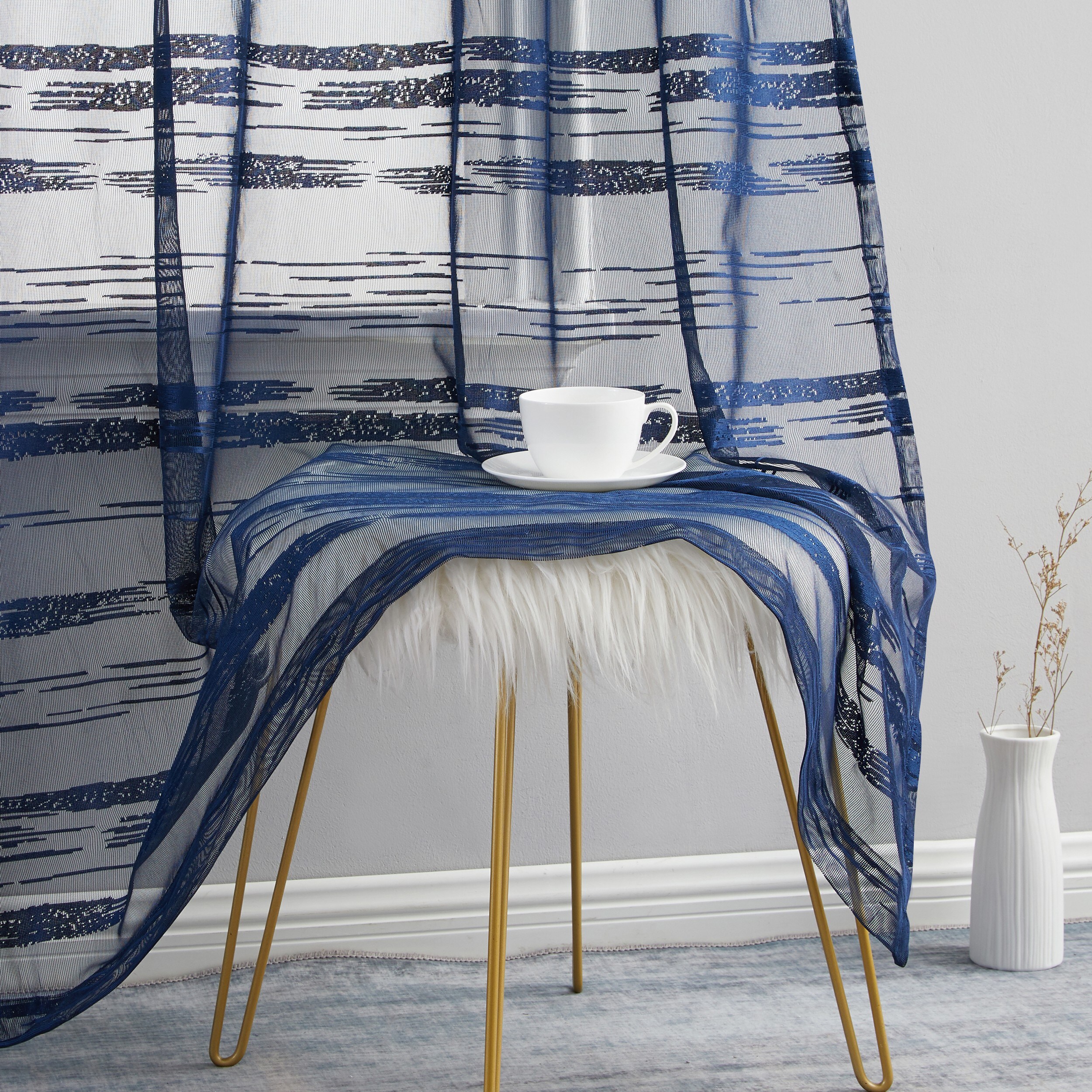 HLC.me BRDWY-96-NVY curtains - View #2