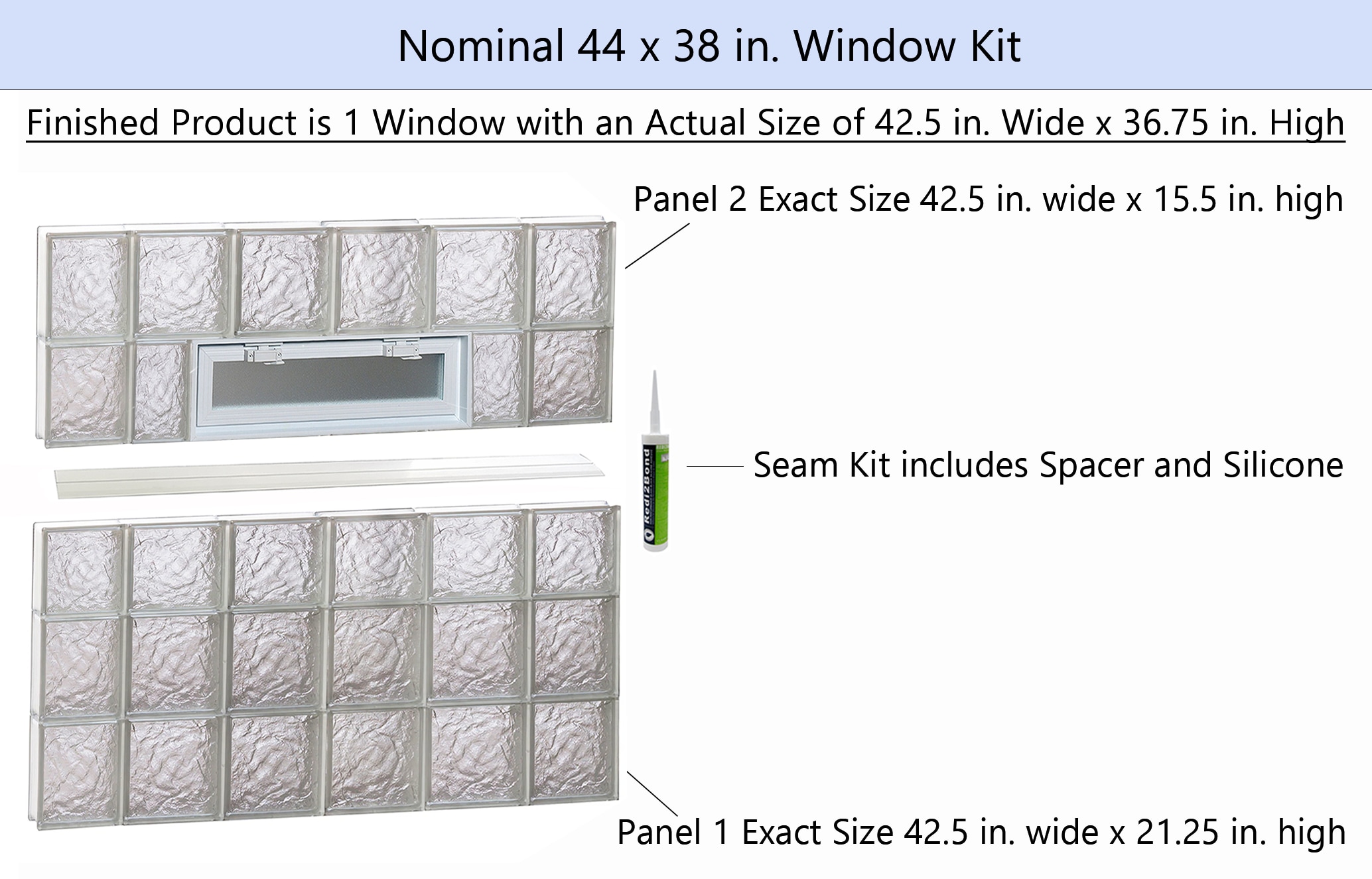 REDI2SET V4438IS Glass-Block-Windows - View #2