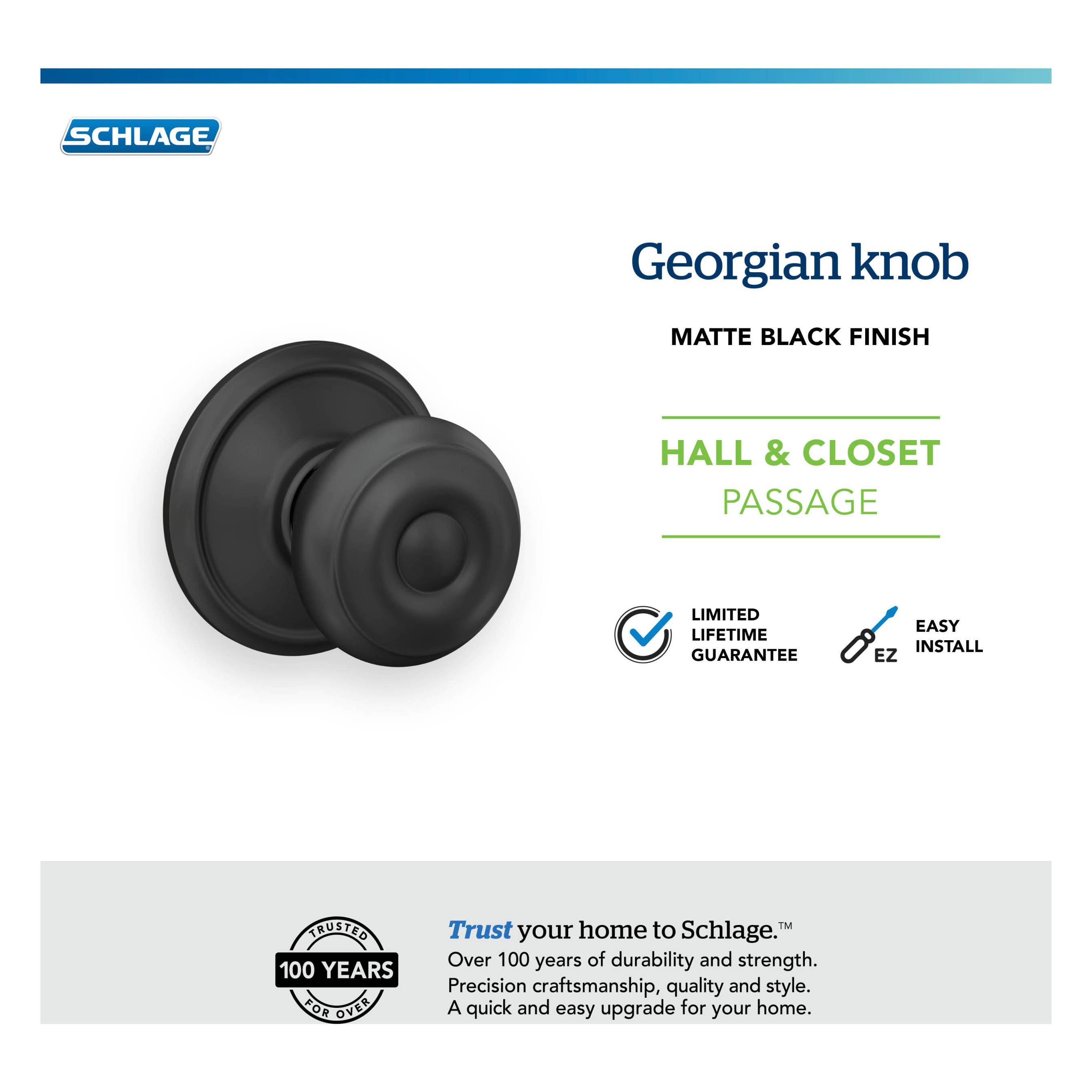 Schlage F10 GEO 622 Door-Knobs - View #7