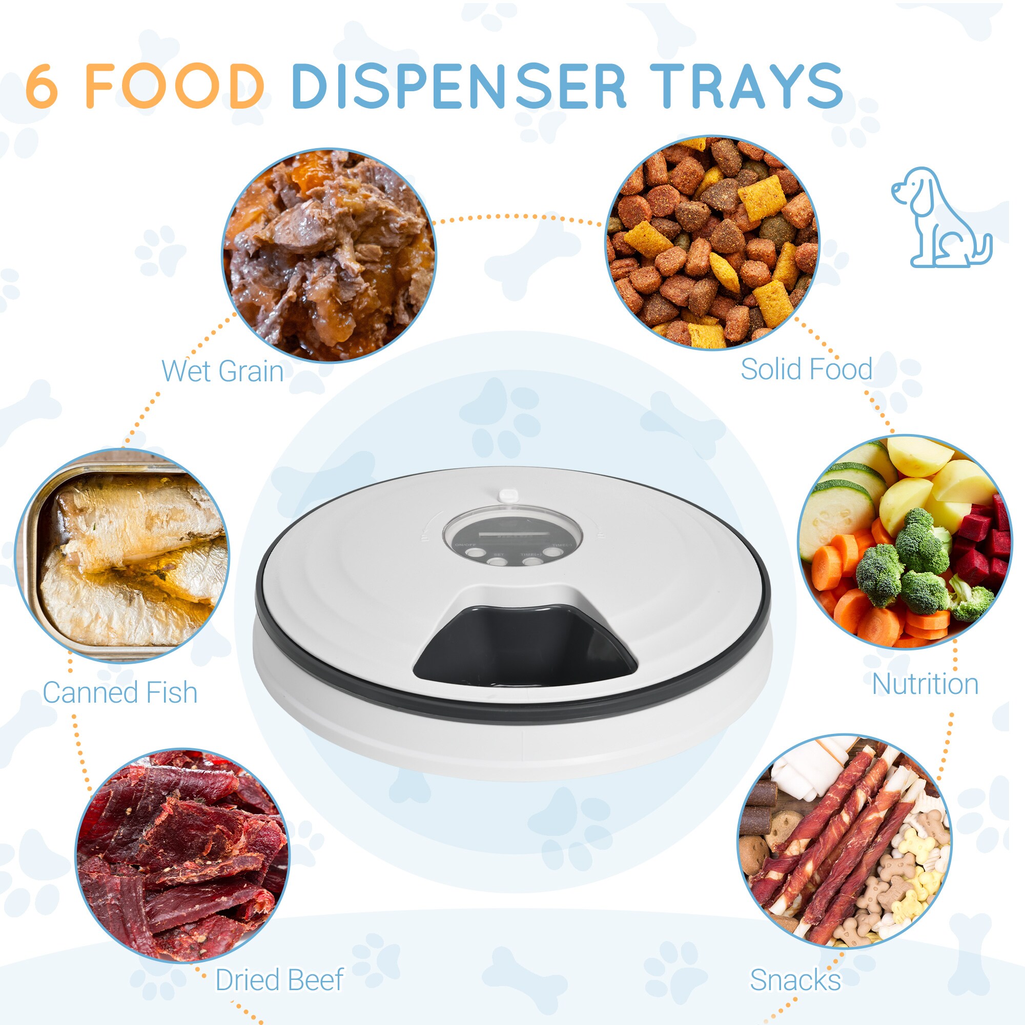 LIVIZA GIG-PS003WH Pet-Feeder - View #2