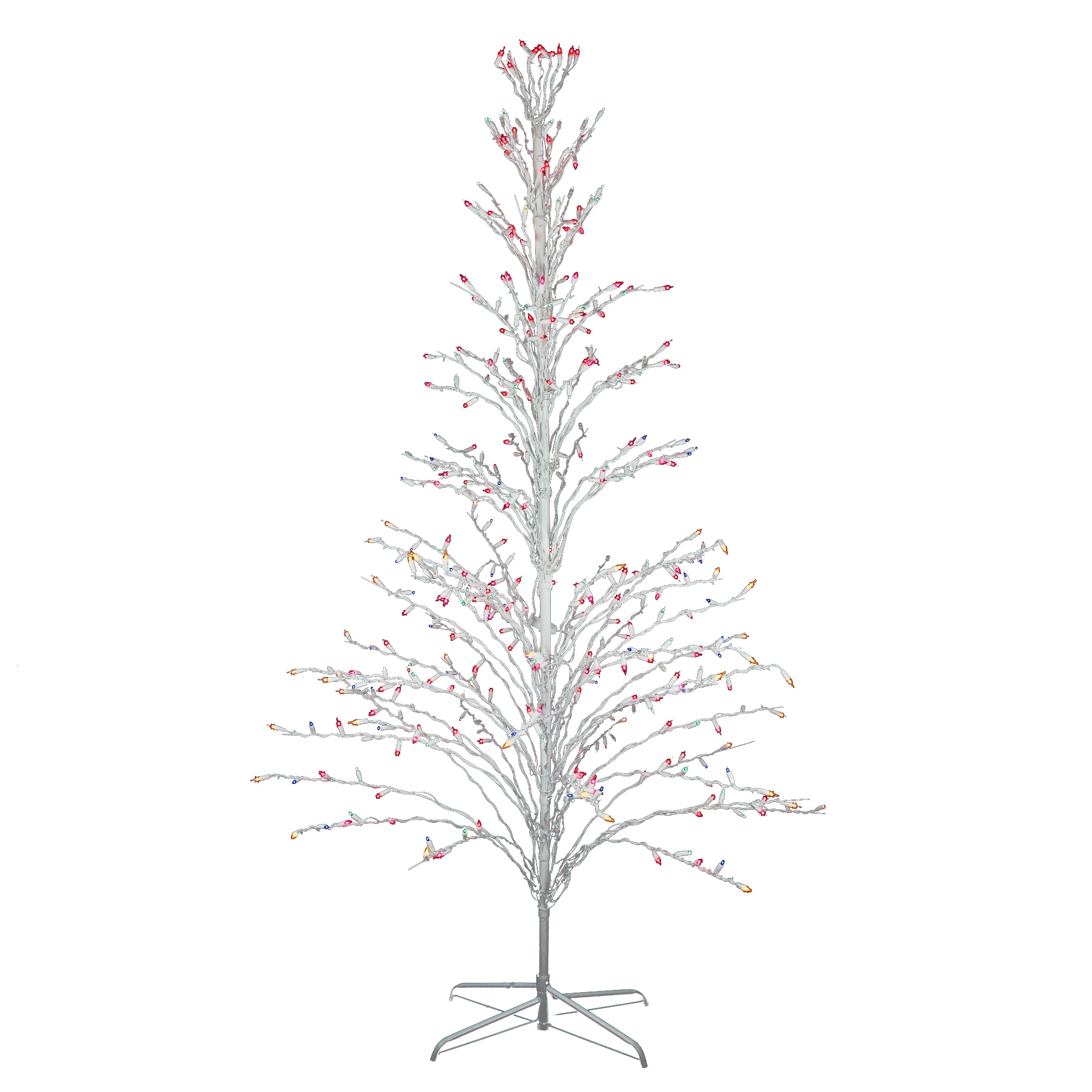 Northlight 32606088 72-in Freestanding Tree Yard decoration with Multicolor Incandescent Lights